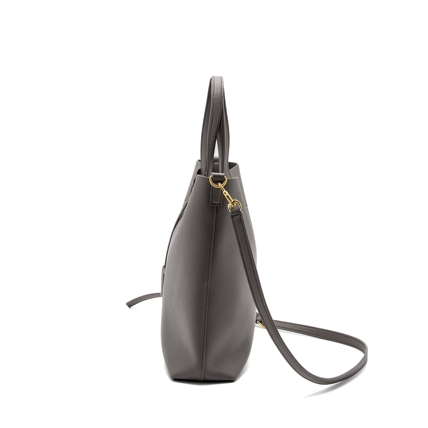 Saint Laurent toy shopping north / south Purse leather grey