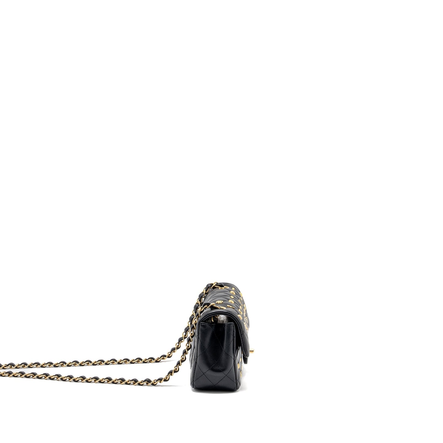 Chanel Egyptian Amulet Mini Rectangular Flap Bag Lambskin Black