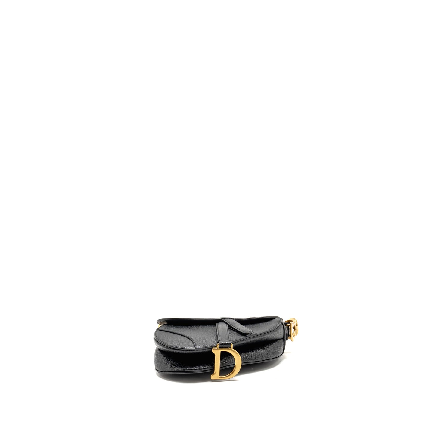 Dior Mini Saddle Purse Calfskin Black