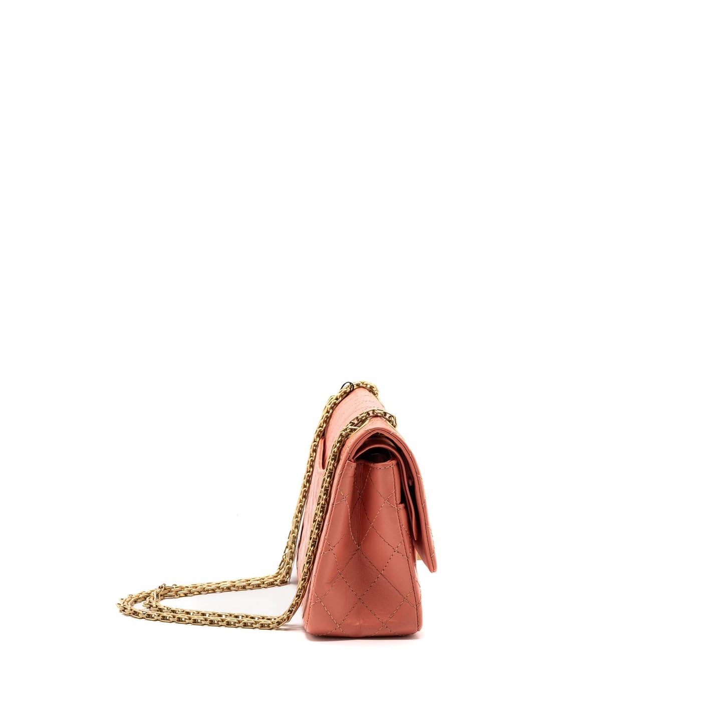 Chanel SMALL 2.55 REISSUE FLAP BAG aged calfskin LIGHT PINK