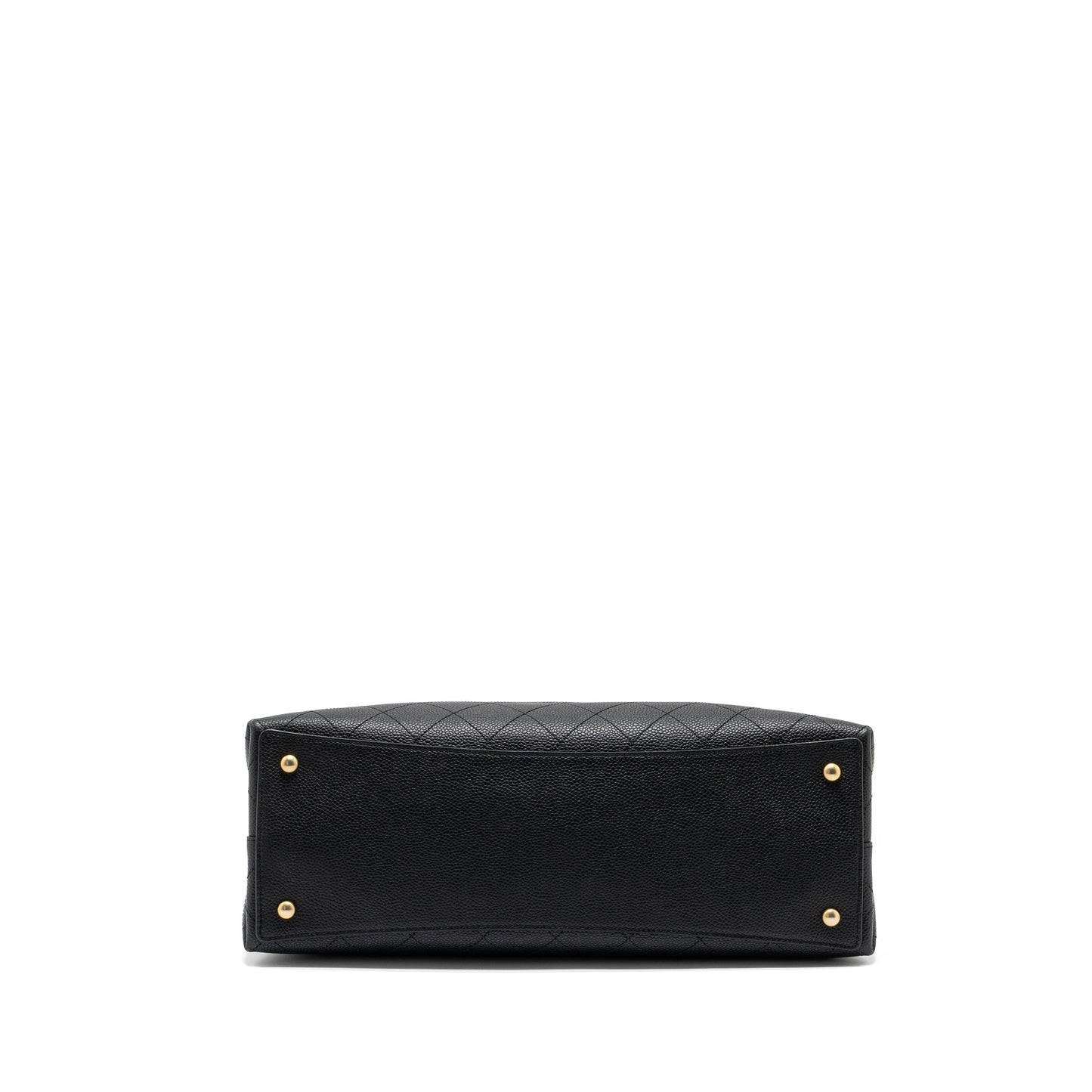 Chanel Chains Tote Bag Caviar Black Brushed