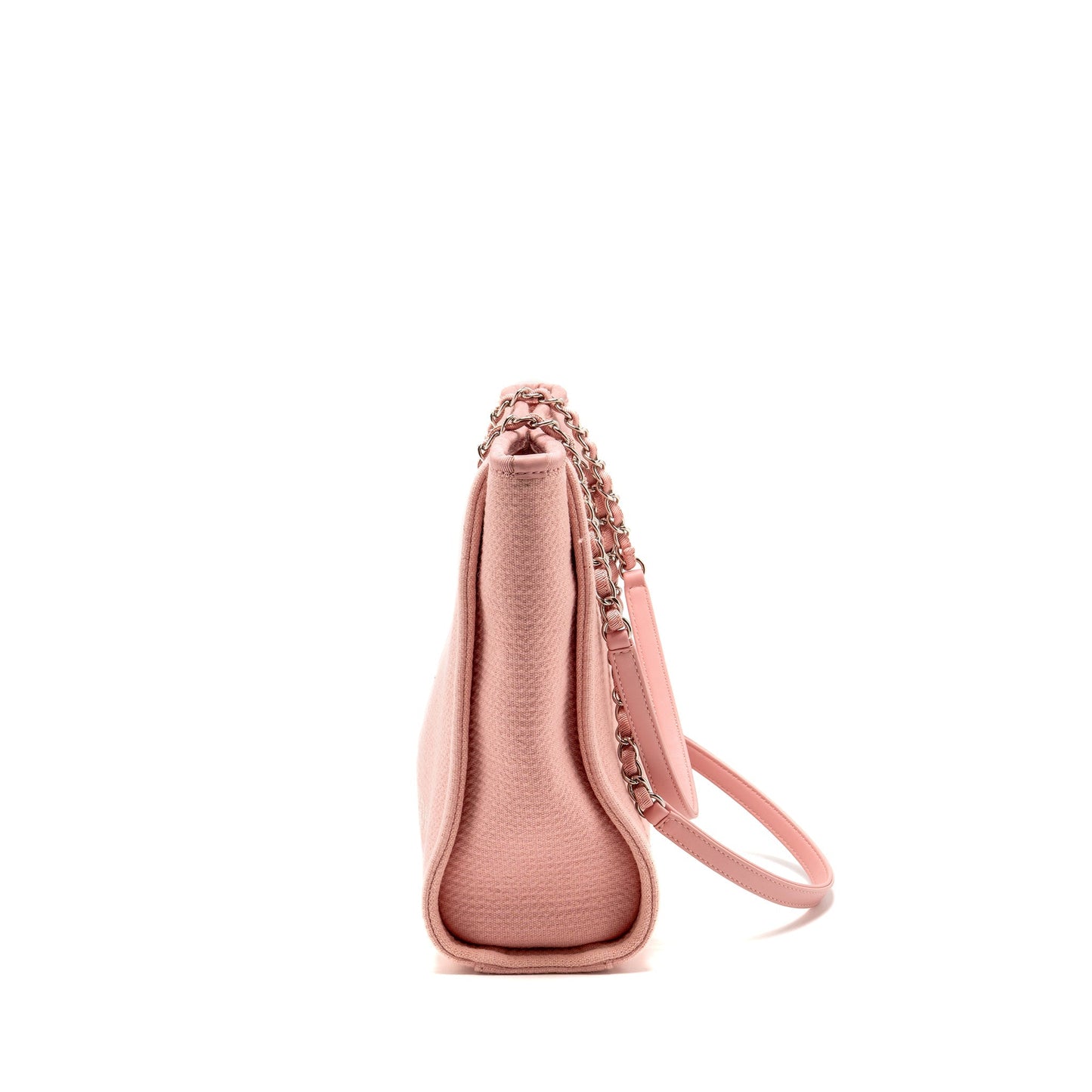 Chanel Deauville Pm Tote Bag Canvas Pink  (microchip)