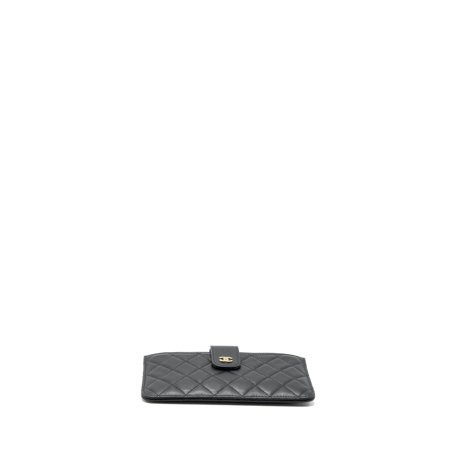 Chanel Clutch Wallet Caviar Black L