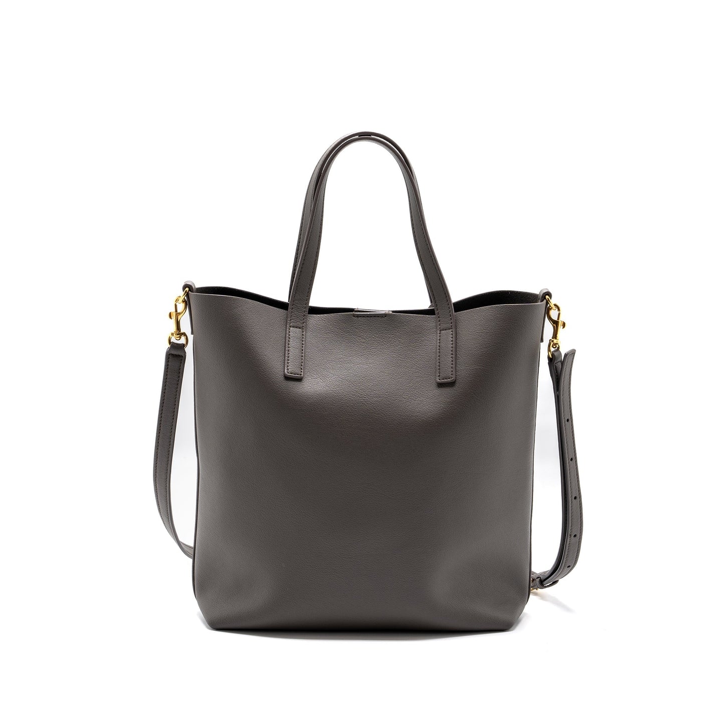 Saint Laurent toy shopping north / south Purse leather grey