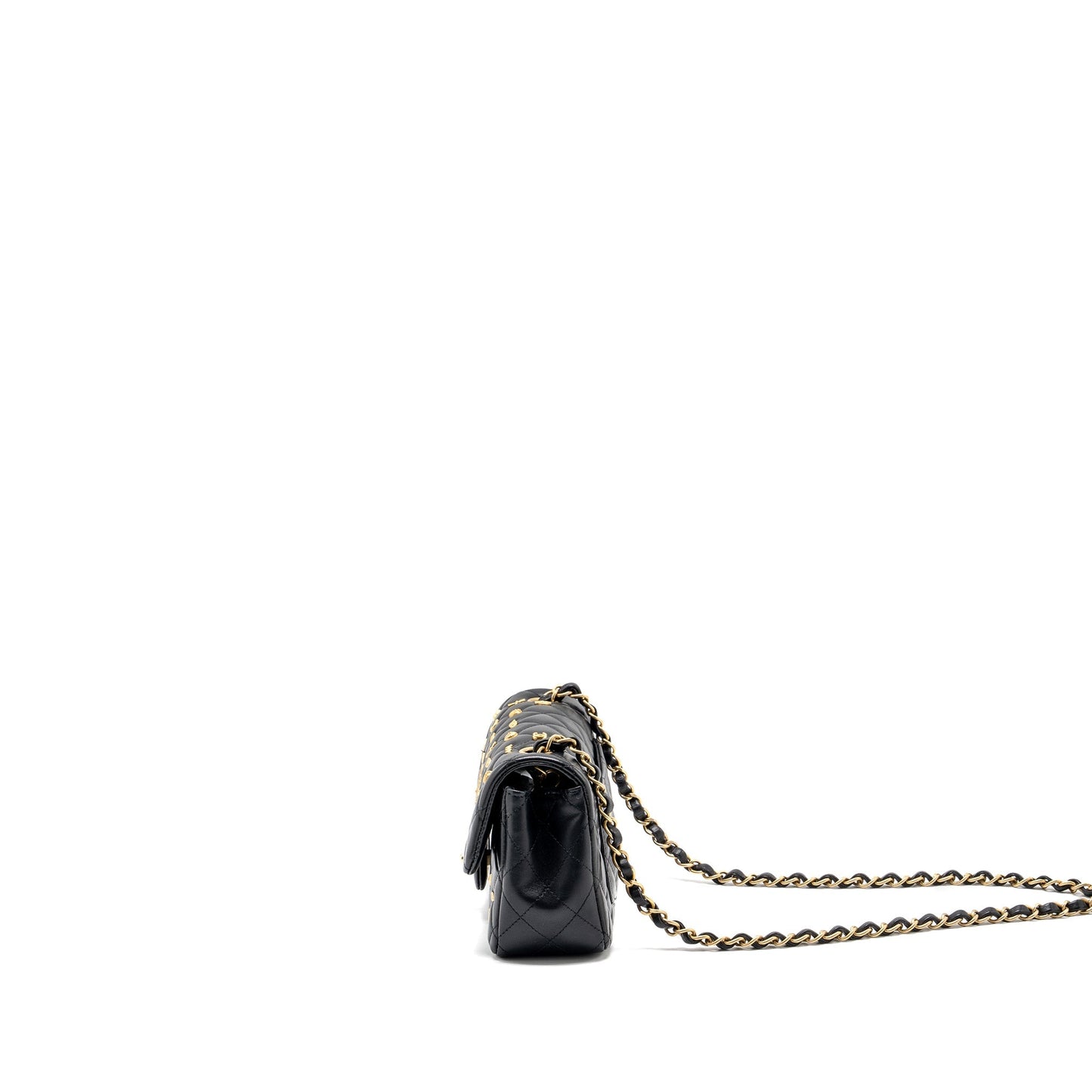 Chanel Egyptian Amulet Mini Rectangular Flap Bag Lambskin Black