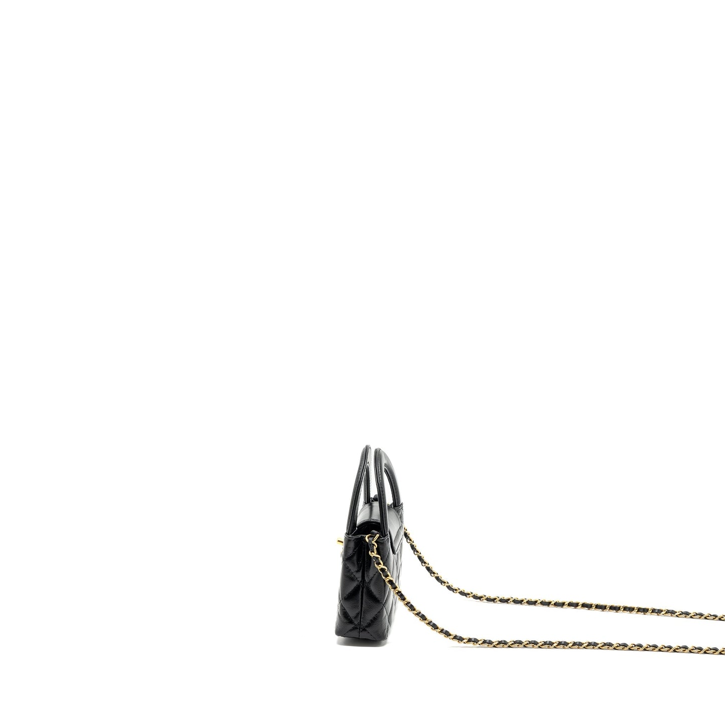 Chanel 23k Nano Shopping Tote Calfskin Black (microchip)
