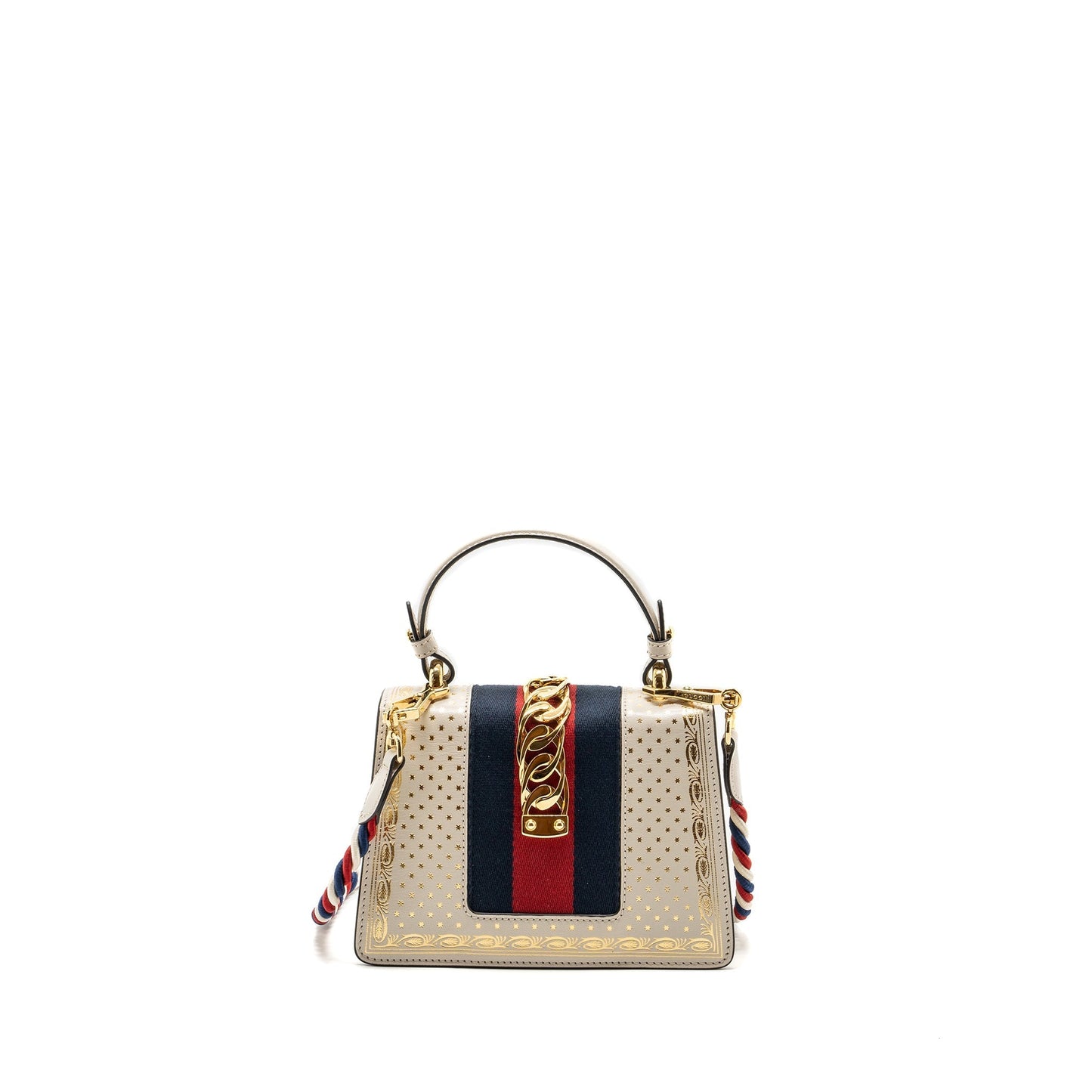 Gucci Sylvie Top Handle Bag Limited Edition leather White