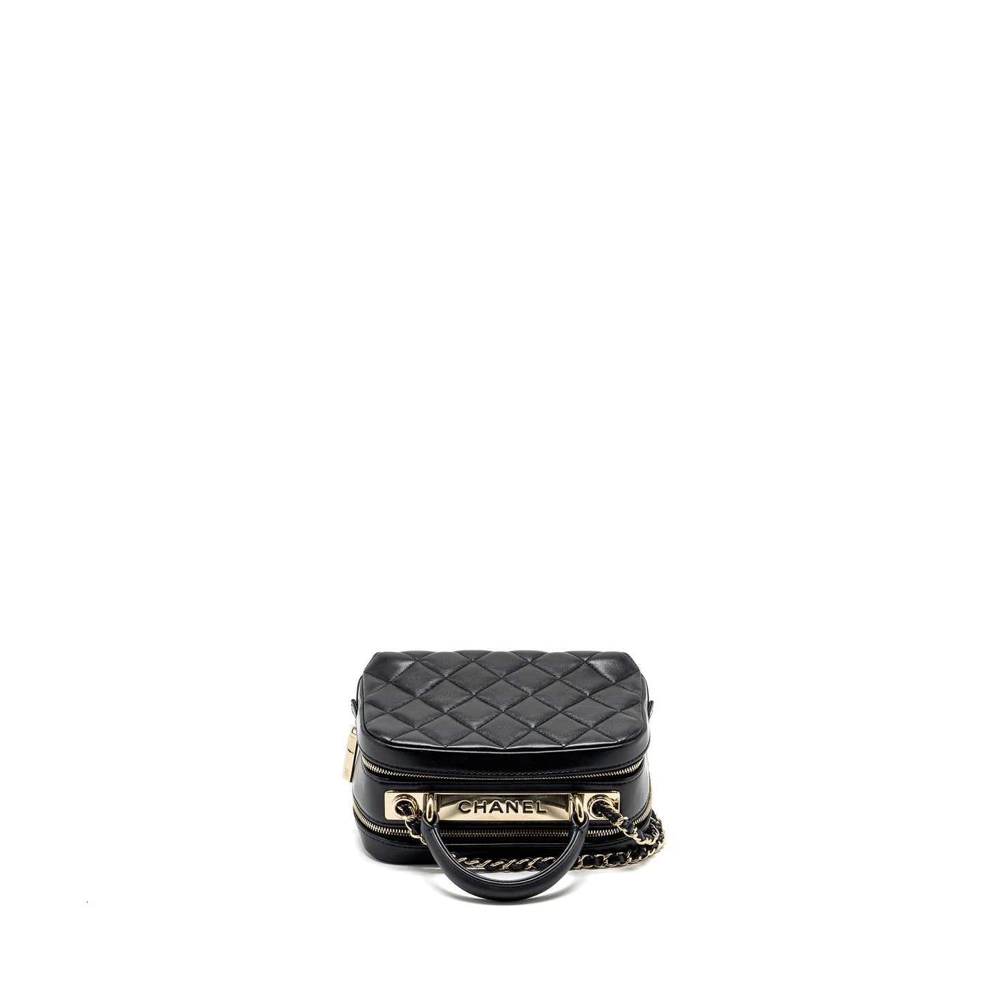 Chanel trendy cc top handle vanity bag lambskin black
