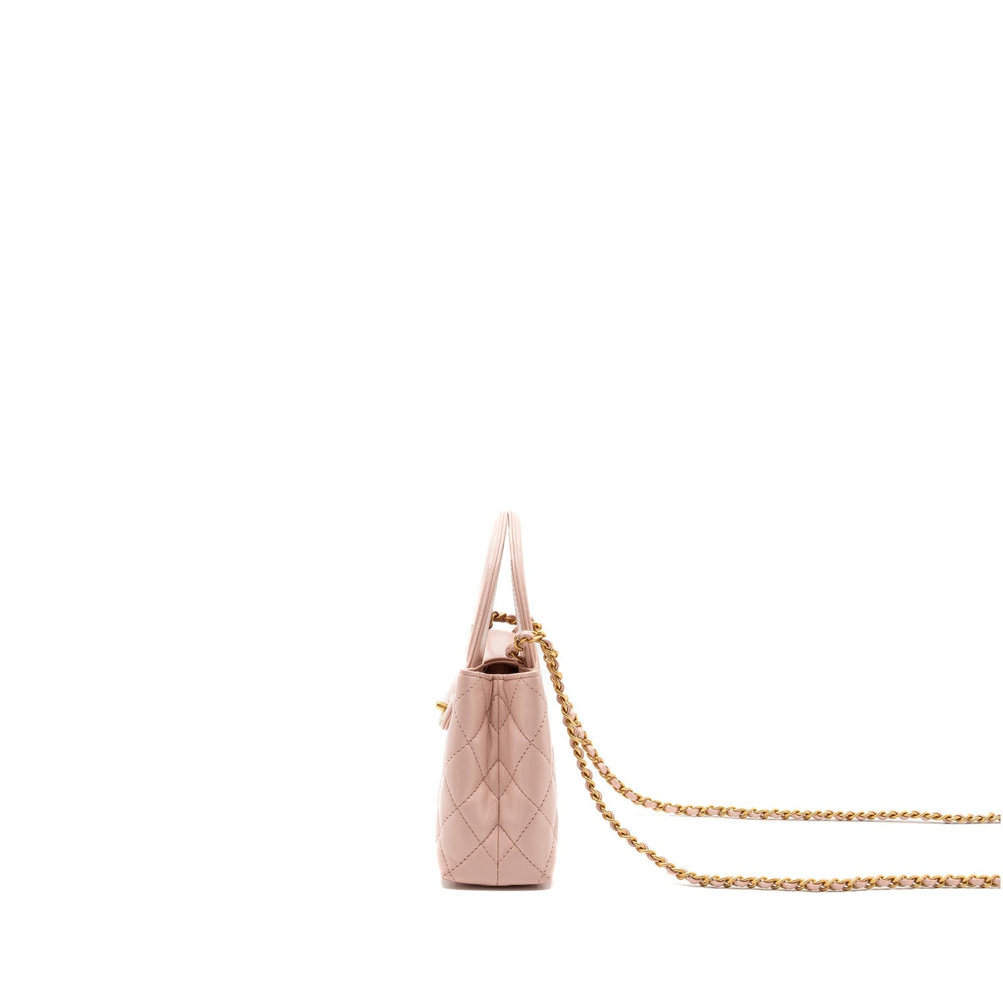 Chanel 23k Mini Shopping Tote Calfskin Light Pink (Microchip)