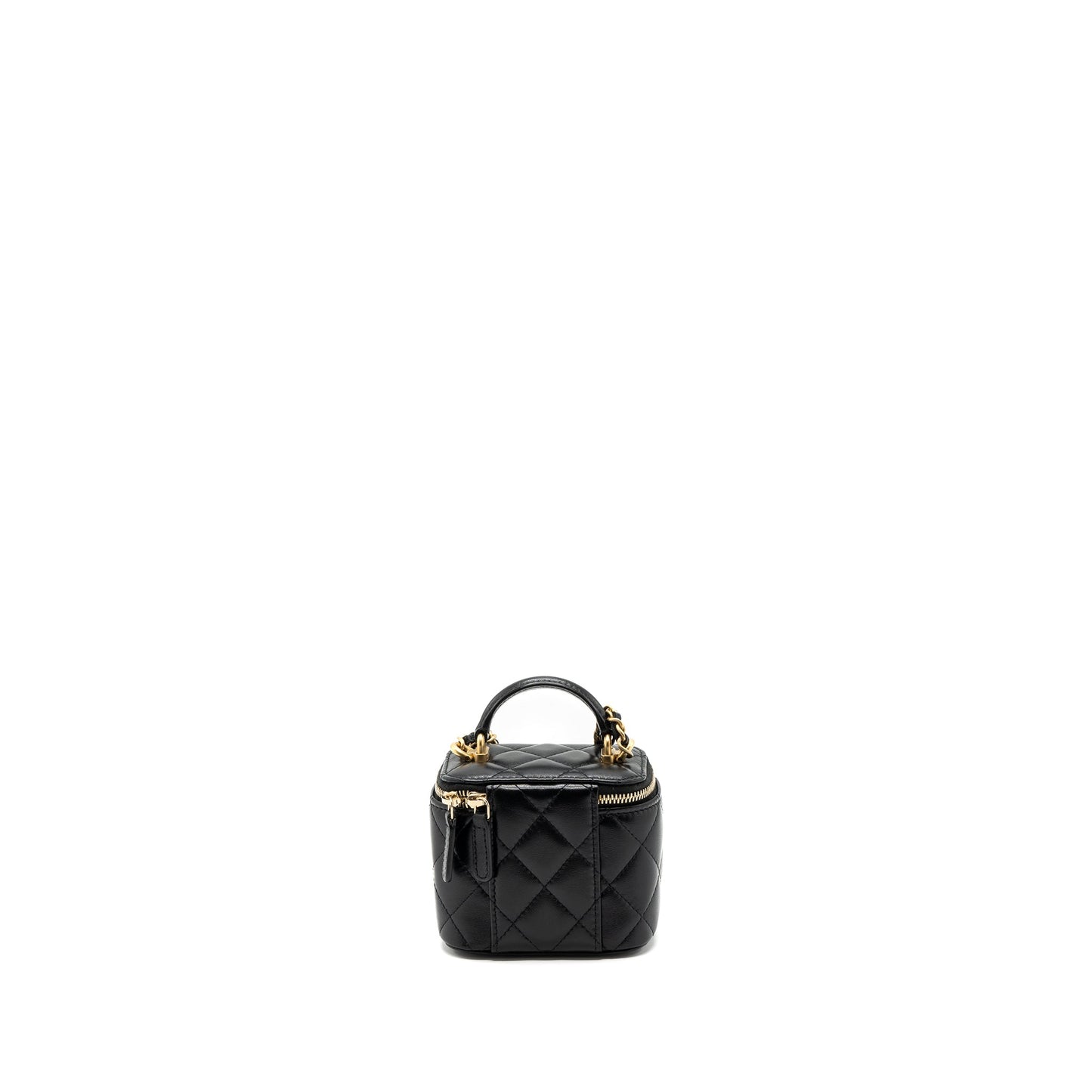 Chanel Top Handle Mini Vanity Lambskin Black