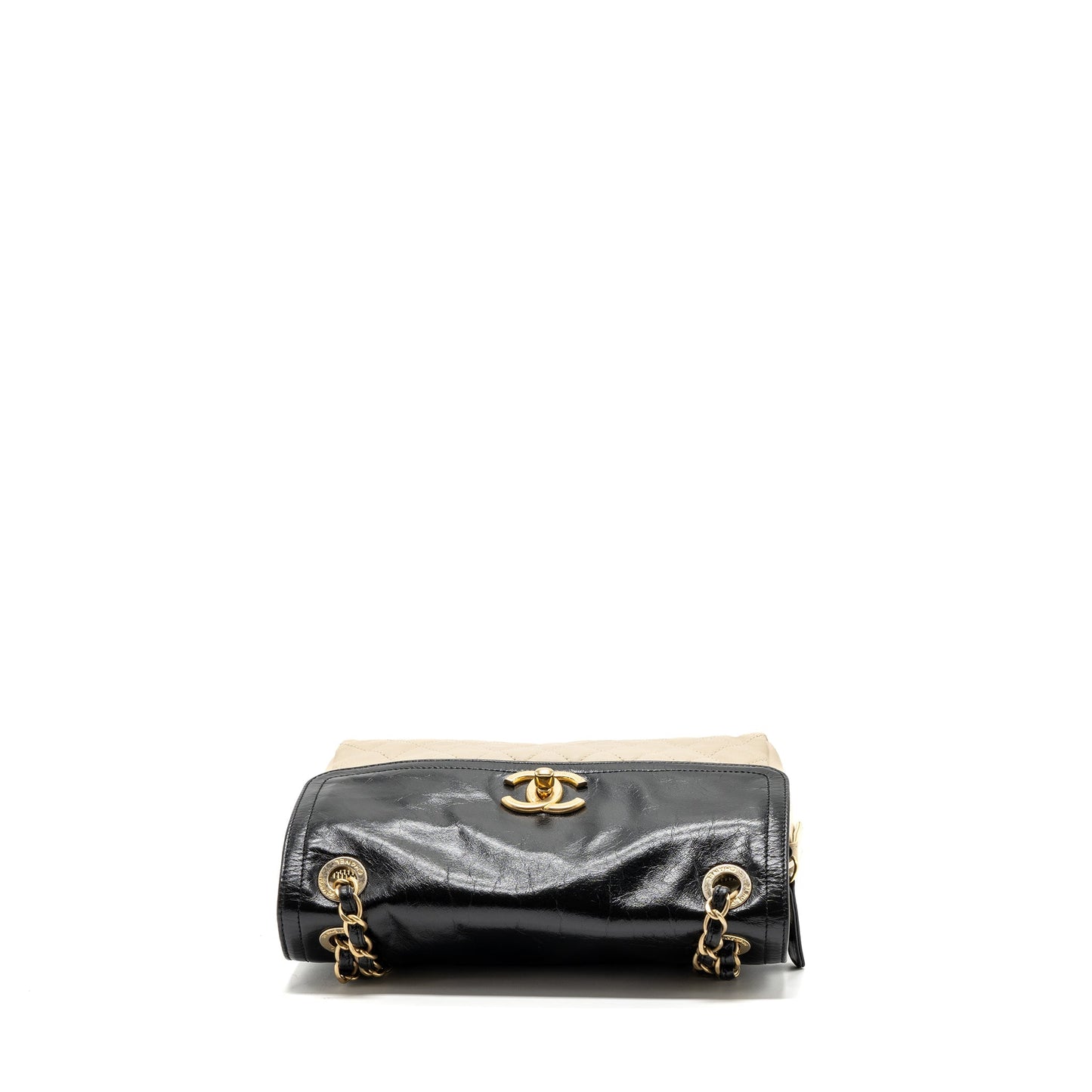 Chanel Medium In The Mix Flap Bag Leather Black/Beige/Cream