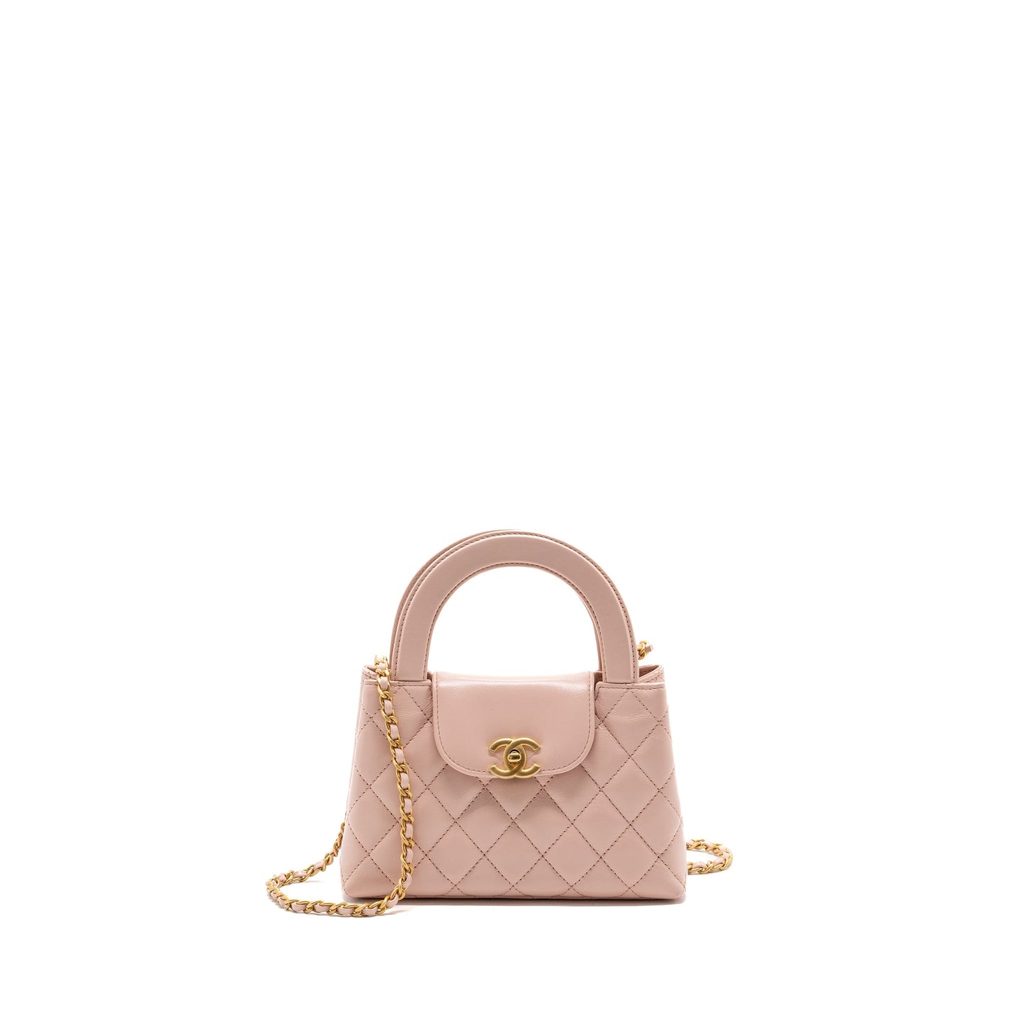 Chanel 23k Mini Shopping Tote Calfskin Light Pink (Microchip)