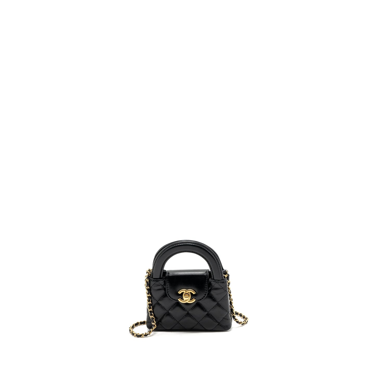 Chanel 23k Nano Shopping Tote Calfskin Black (microchip)