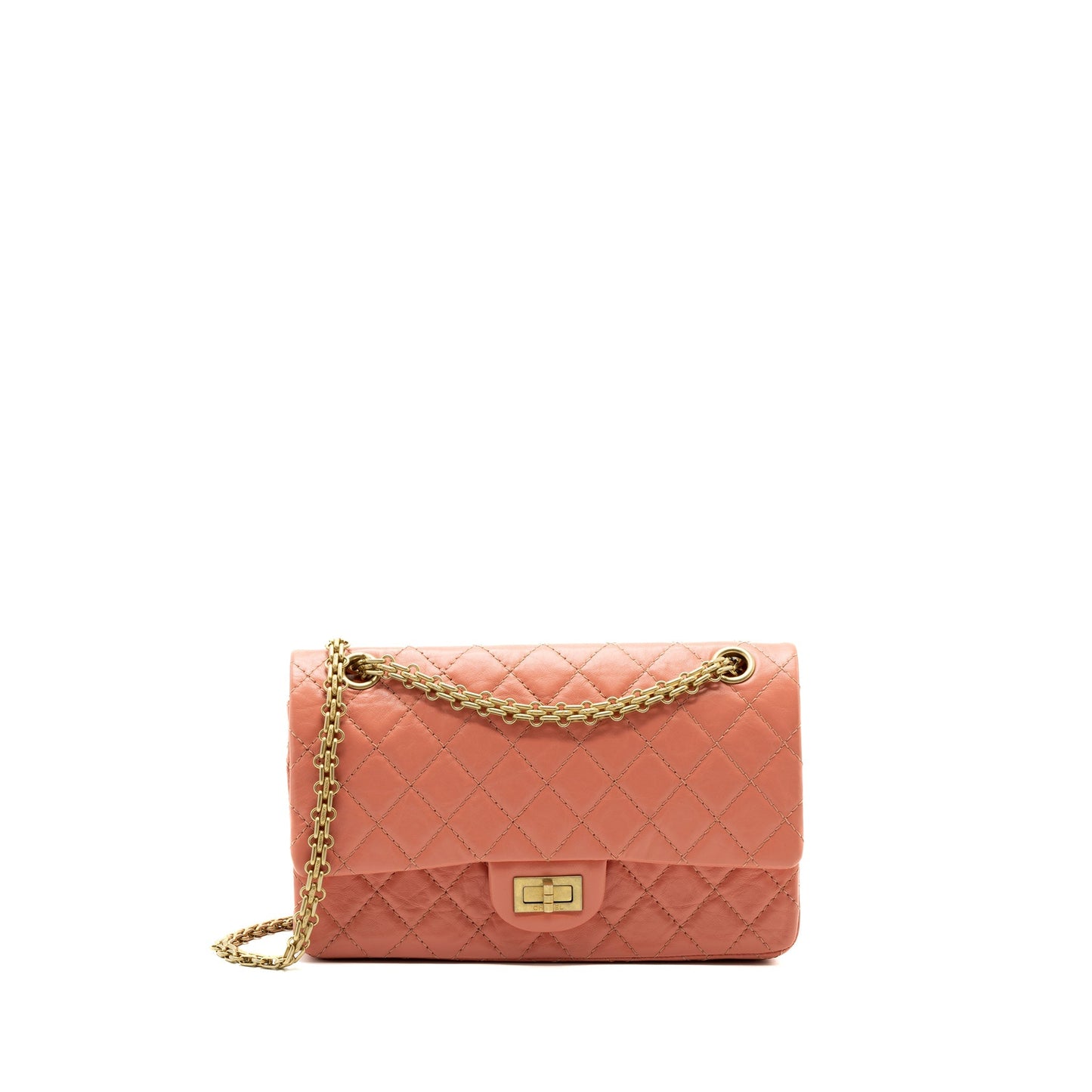 Chanel SMALL 2.55 REISSUE FLAP BAG aged calfskin LIGHT PINK