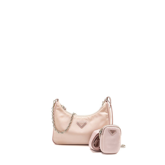 Prada Re-Edition 2005 Saffiano Purse Re-Nylon Alabastro