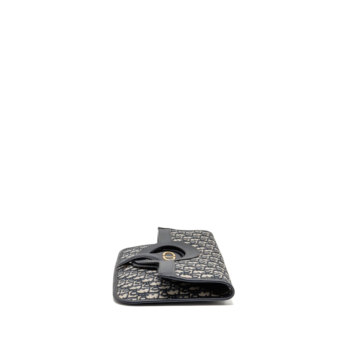 Dior Folder Clutch Oblique Canvas/Calfskin Blue