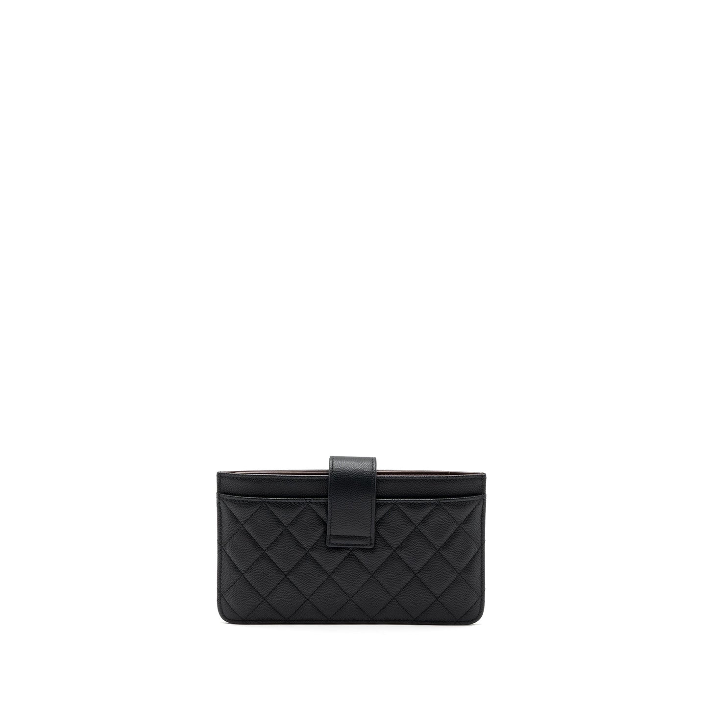 Chanel Clutch Wallet Caviar Black L