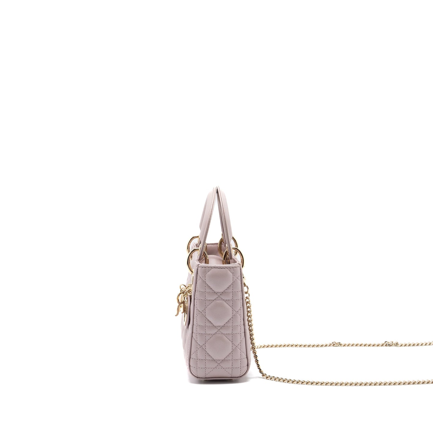 Dior mini lady dior lambskin light pink