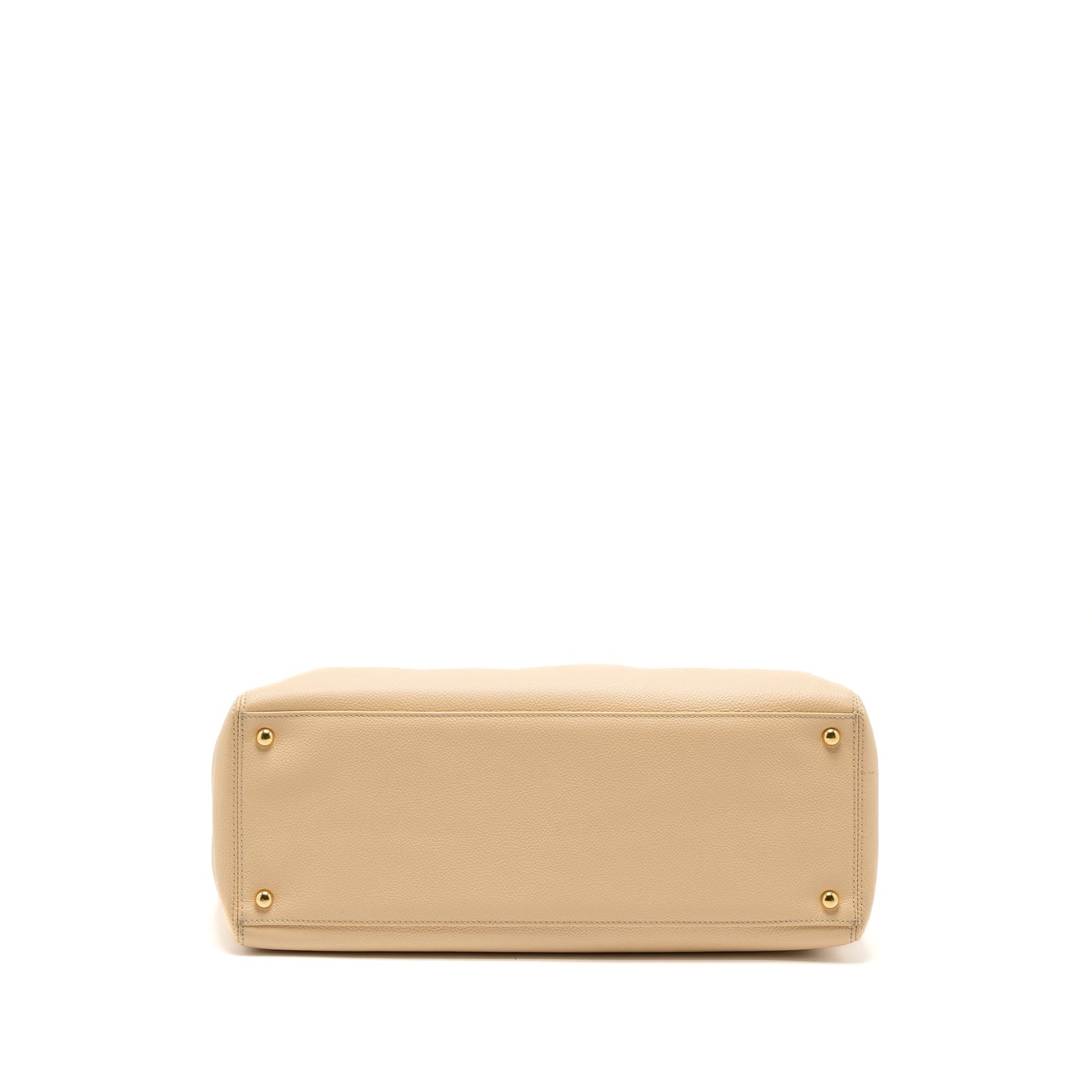 Chanel Cerf Tote Bag Grained Calfskin Beige