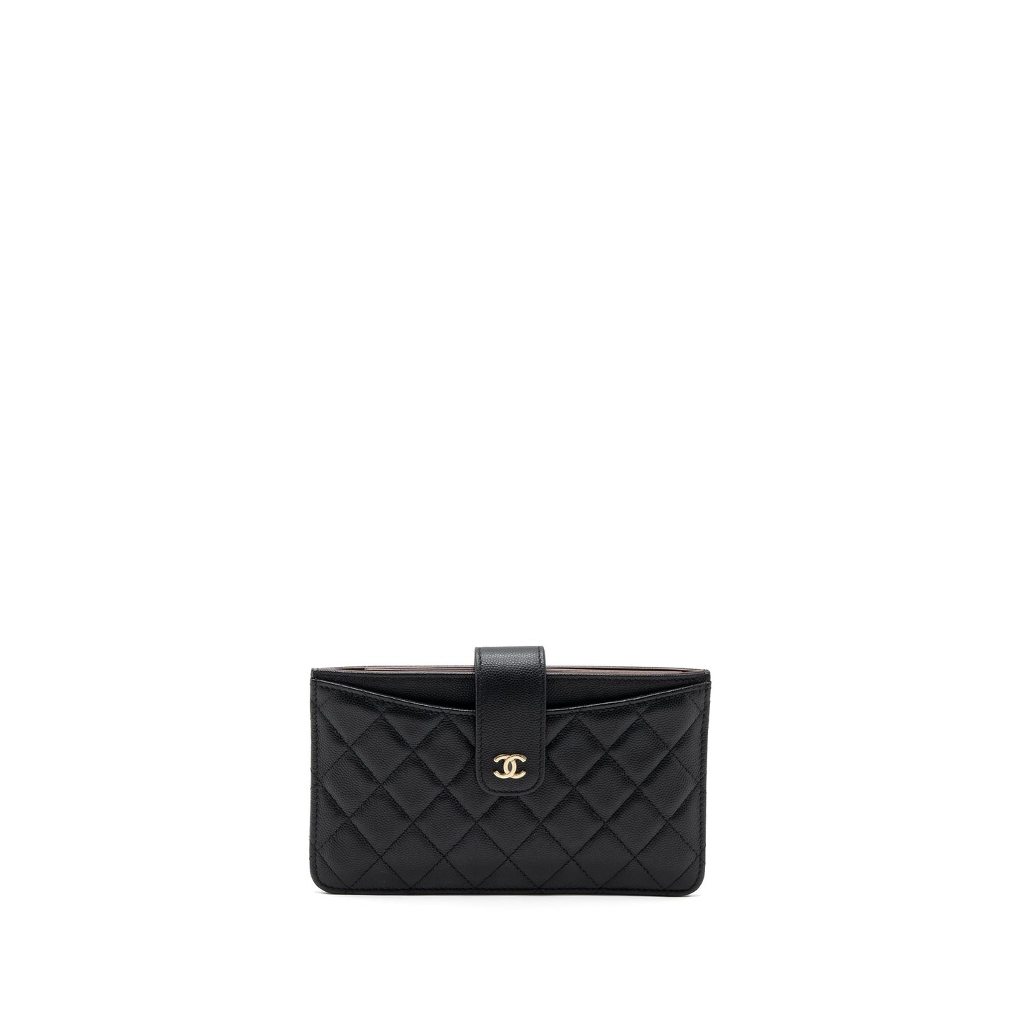 Chanel Clutch Wallet Caviar Black L
