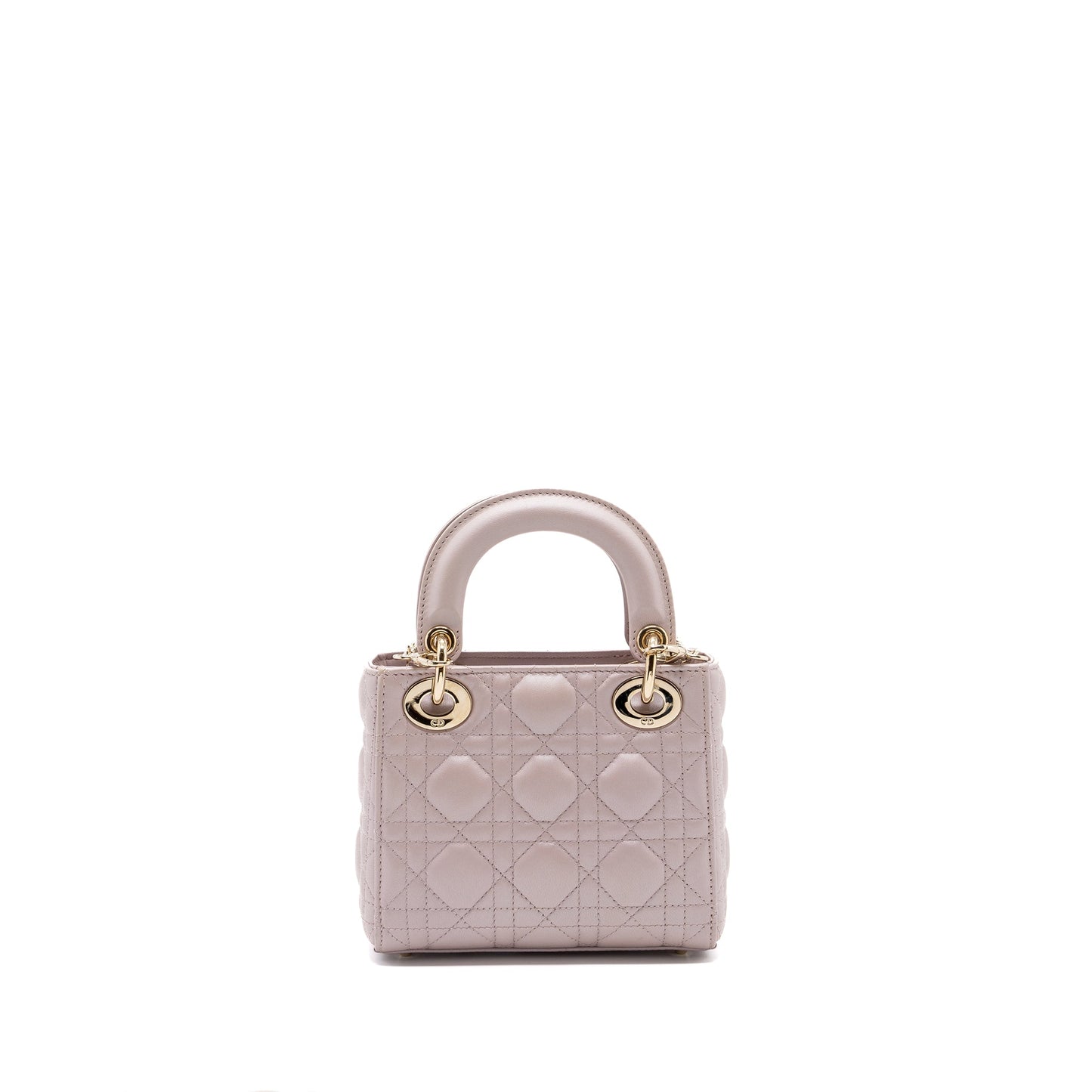 Dior mini lady dior lambskin light pink