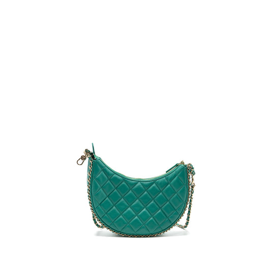Chanel Small Moon Hobo Lambskin Green L (microchip)