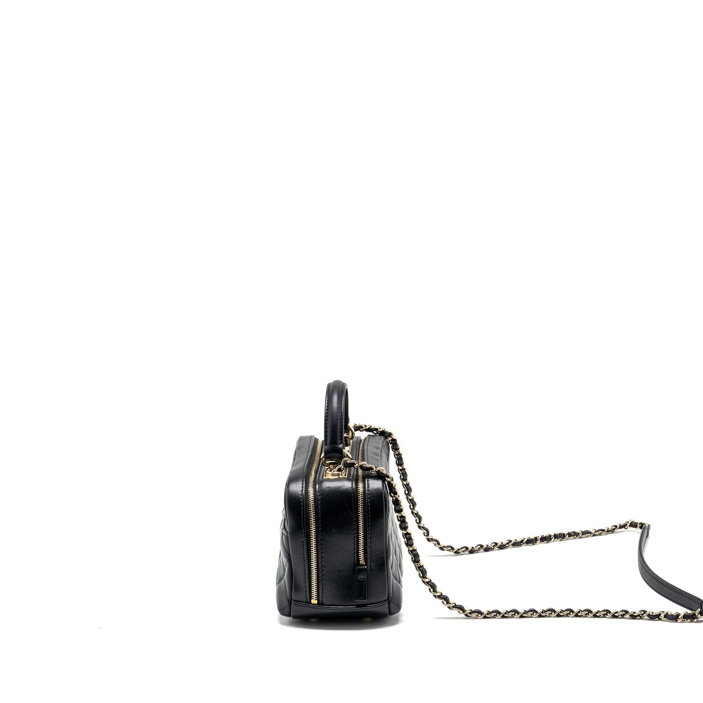 Chanel trendy cc top handle vanity bag lambskin black