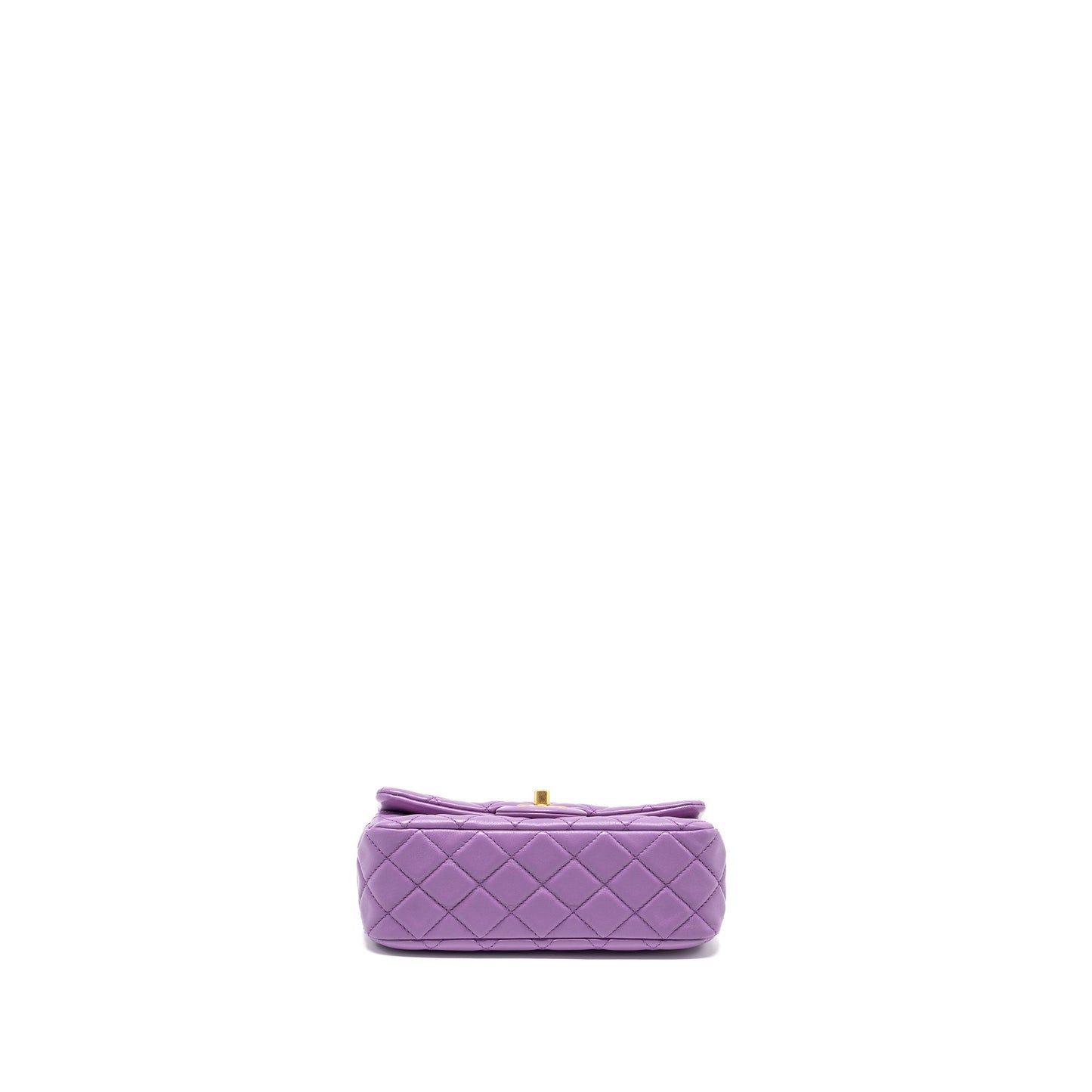 Chanel 22s Pearl Crush Mini Rectangular Flap Bag Lambskin Purple  (microchip)