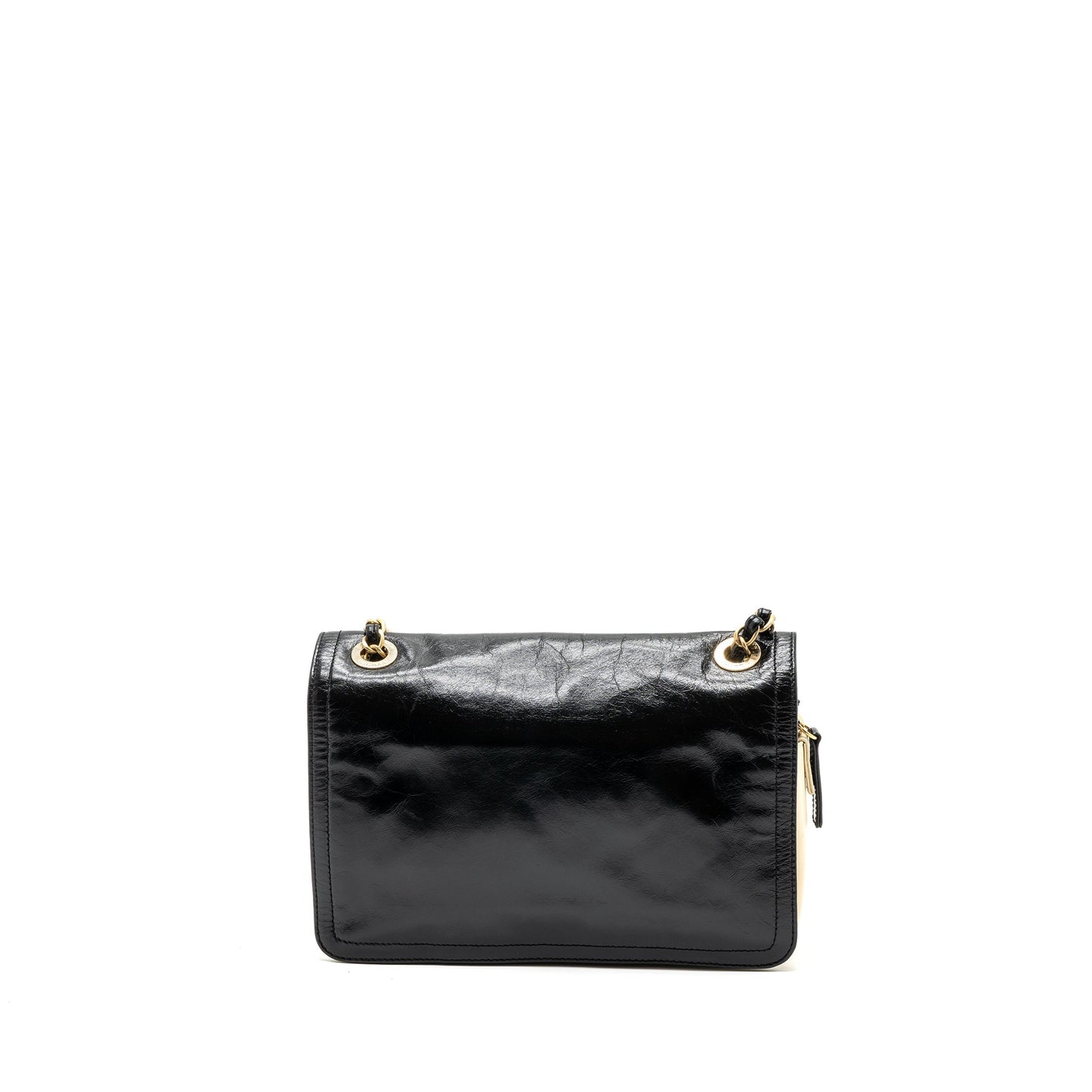 Chanel Medium In The Mix Flap Bag Leather Black/Beige/Cream