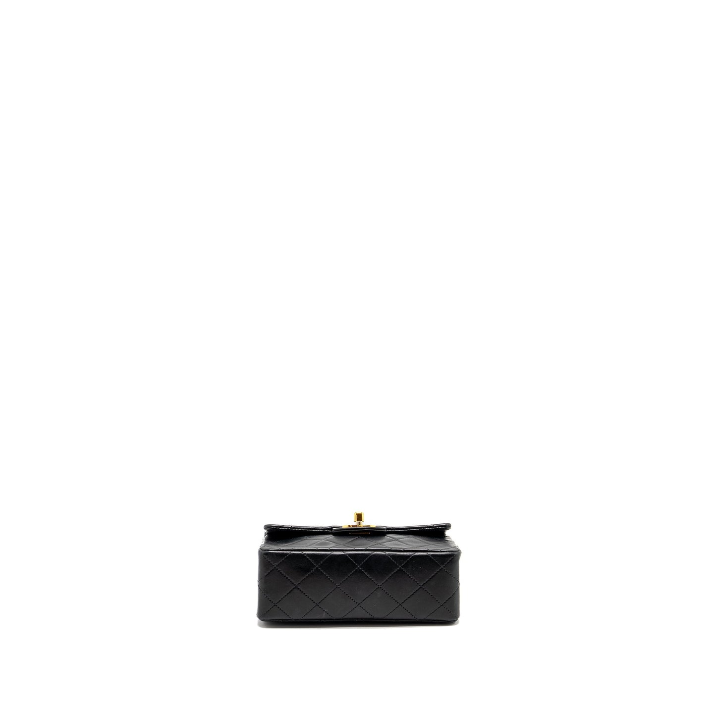 Chanel  Mini Square Flap Bag Lambskin Black