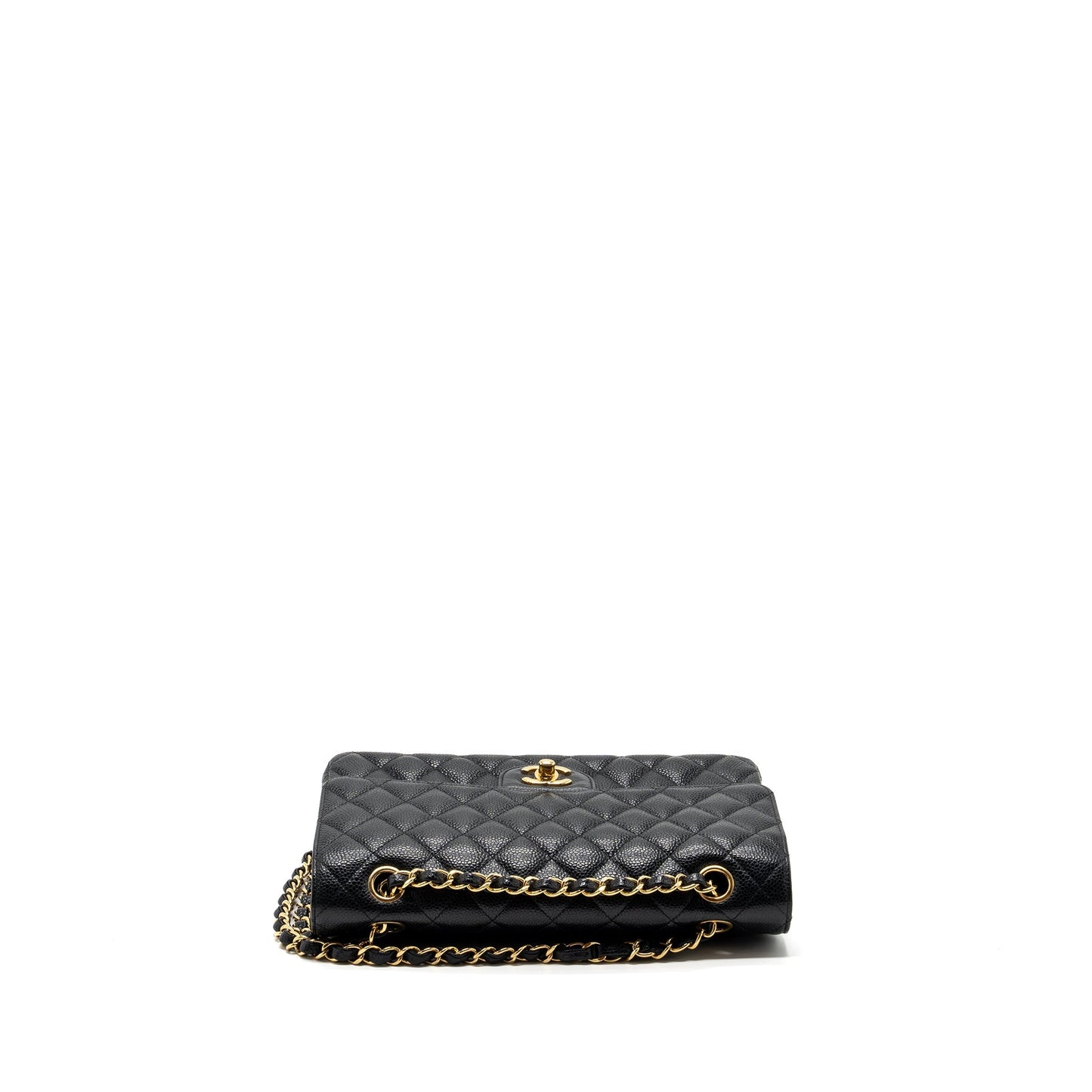 Chanel medium classic double flap bag caviar