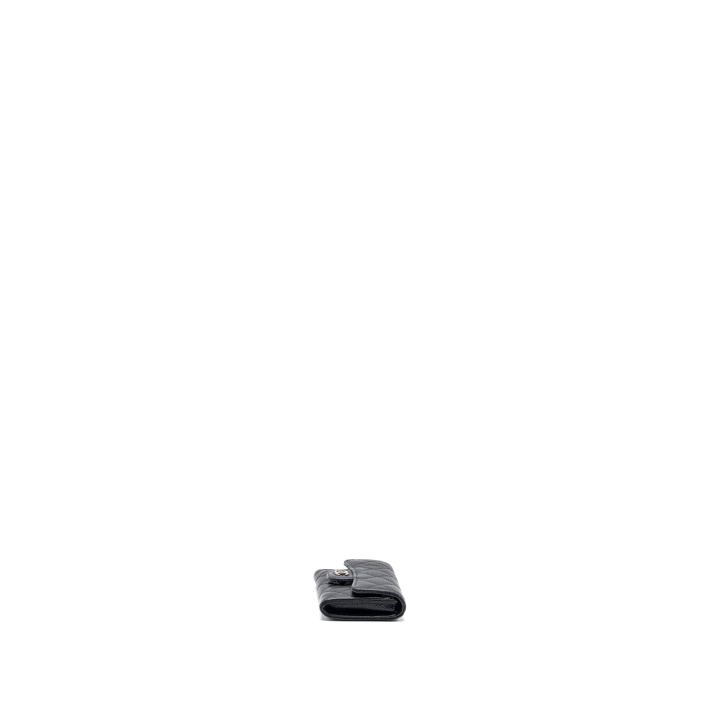 CHANEL CLASSIC FLAP CARD HOLDER CAVIAR BLACK