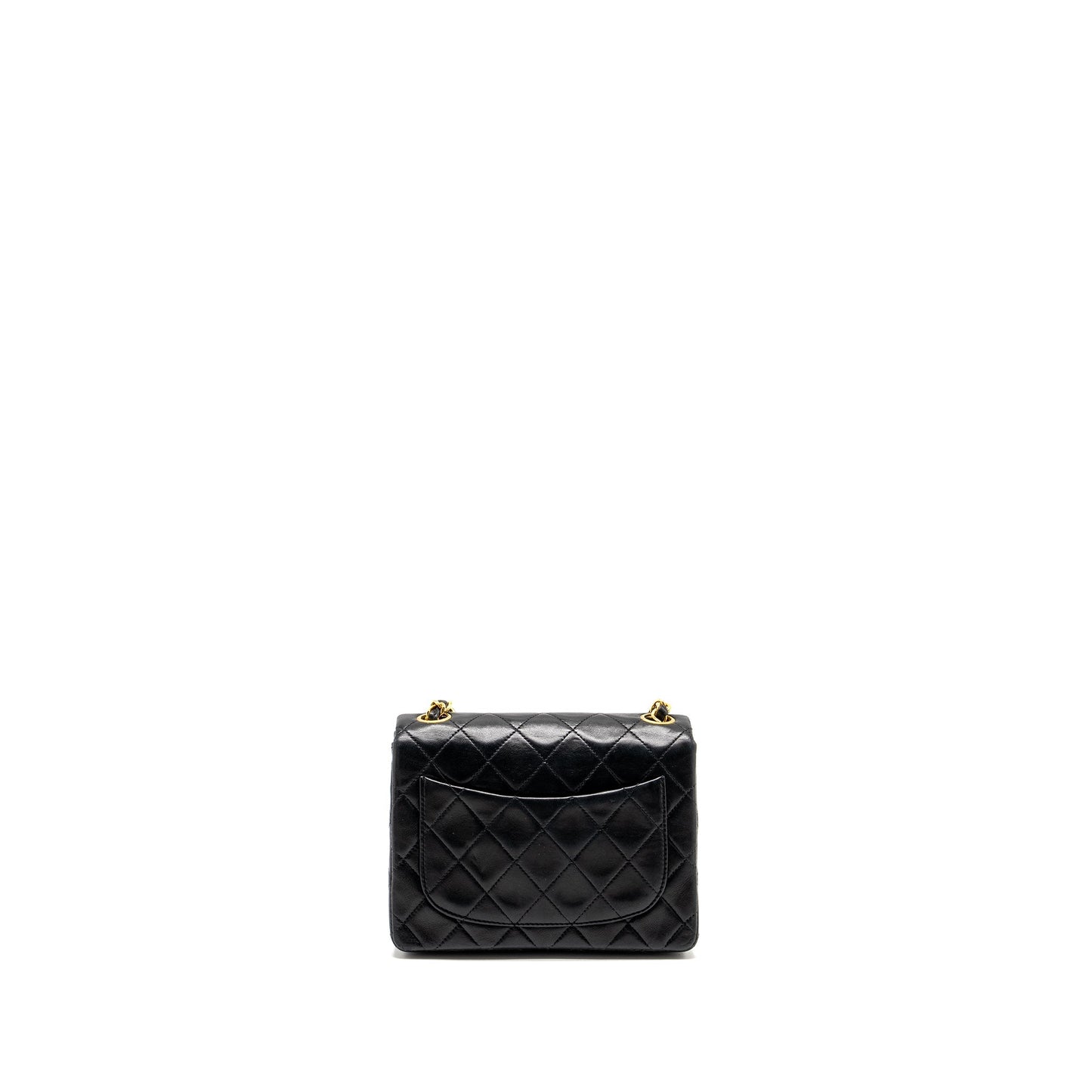 Chanel  Mini Square Flap Bag Lambskin Black