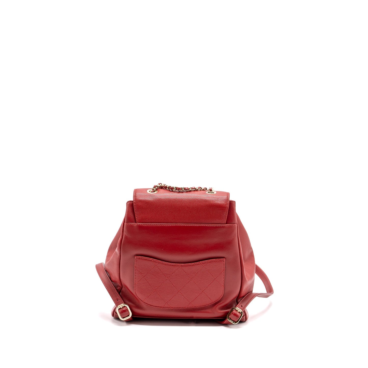 Chanel affinity backpack caviar red