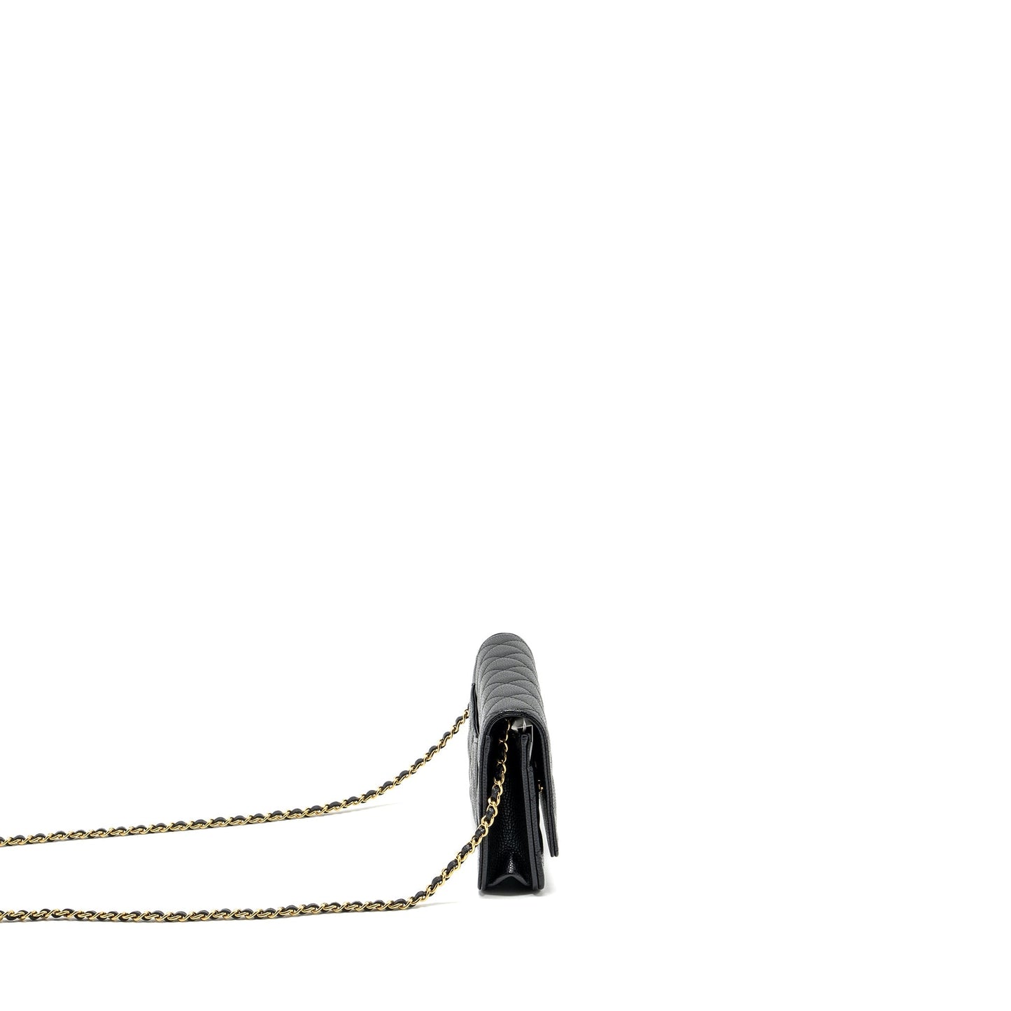 Chanel Classic Wallet on Chain Caviar black  (microchip)