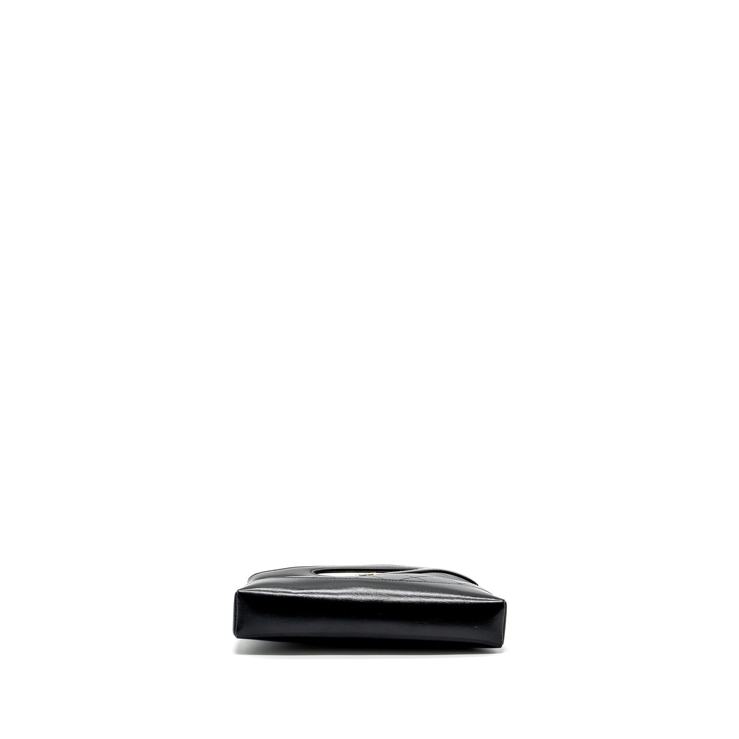 Chanel 24C mini 31 clutch with chain shiny calfskin black L (microchip)