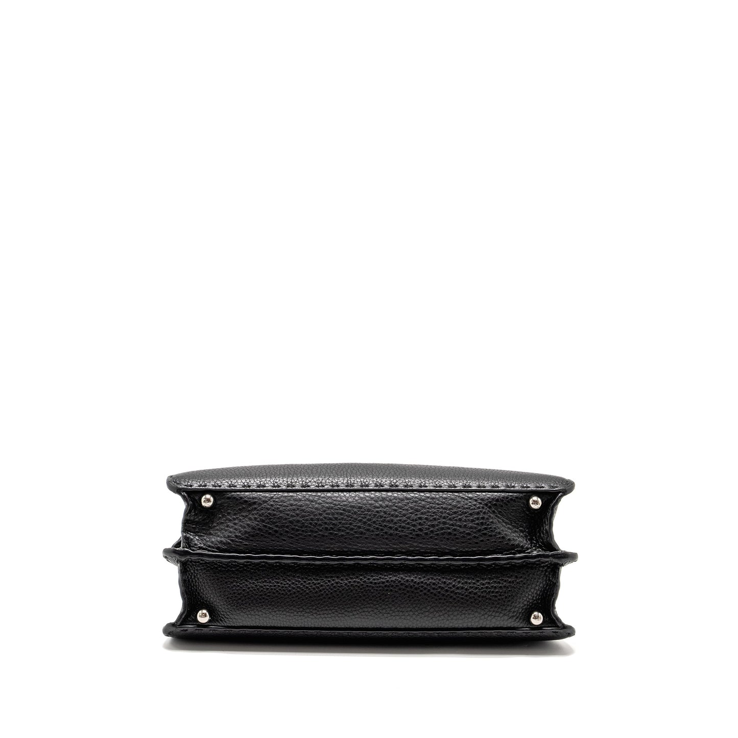 Fendi Medium Peekaboo Purse Calfskin Black