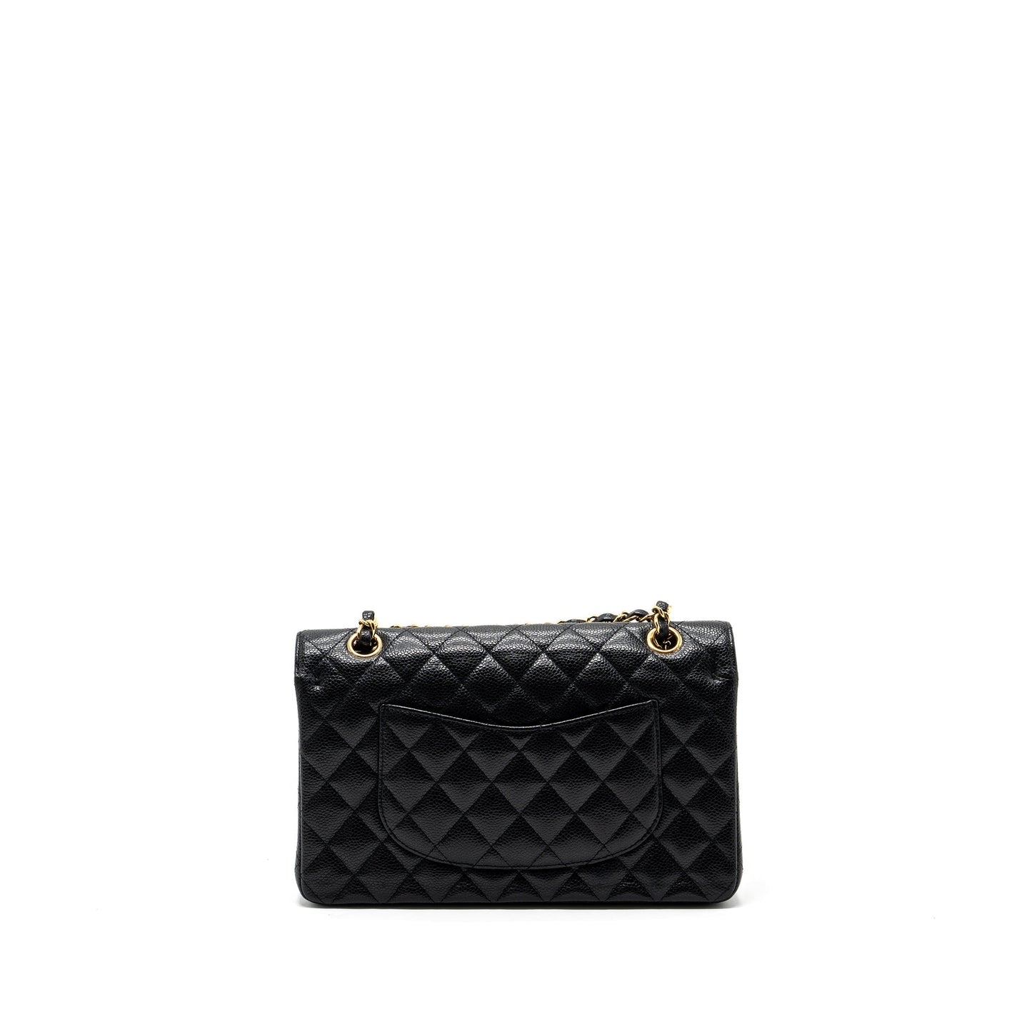 Chanel medium classic double flap bag caviar