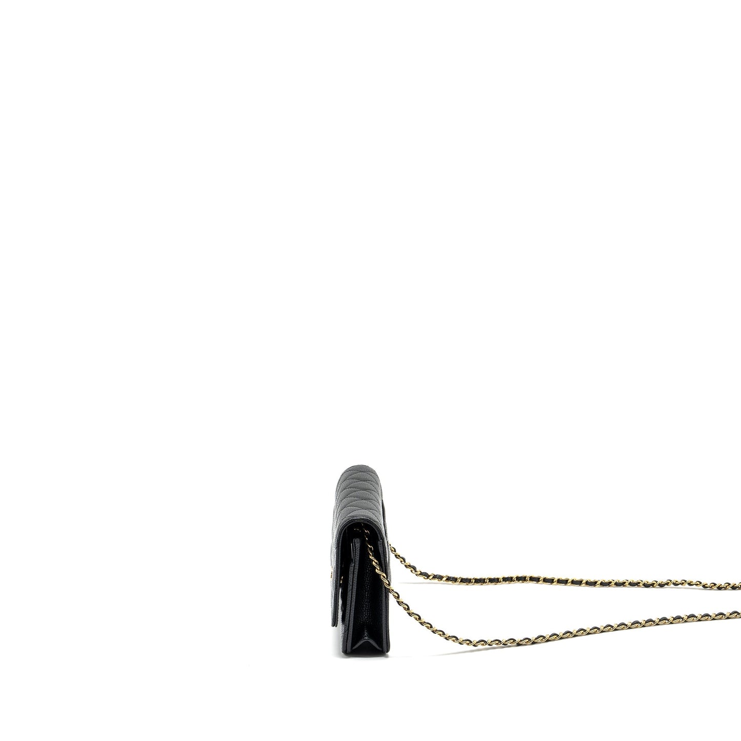 Chanel Classic Wallet on Chain Caviar black  (microchip)