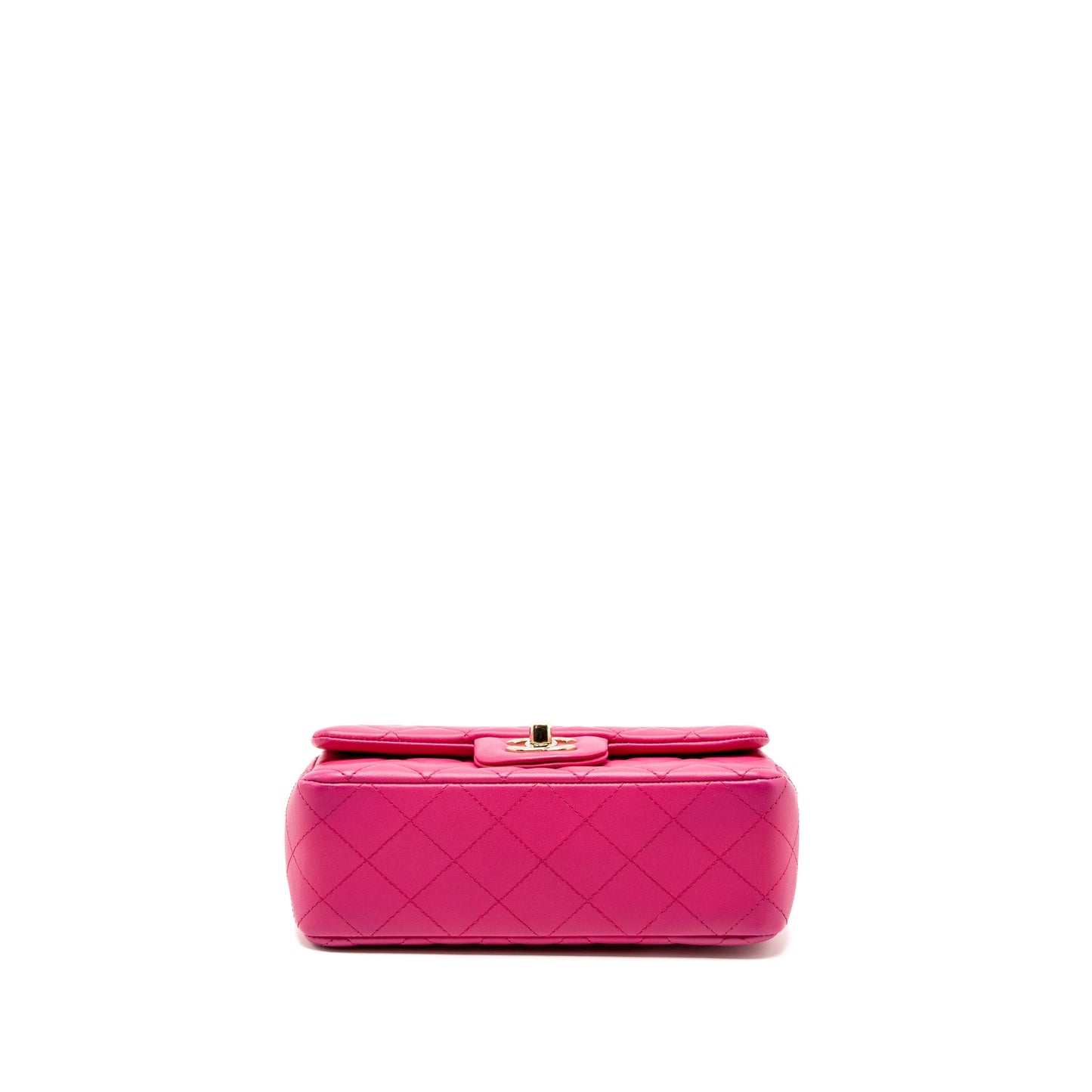 Chanel Mini Rectangular Flap Bag Lambskin Pink L