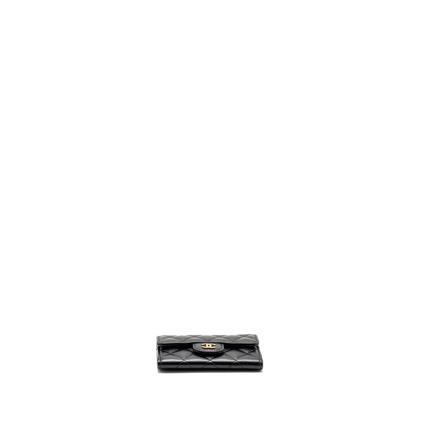 Chanel Classic Flap Card Holder Lambskin Black