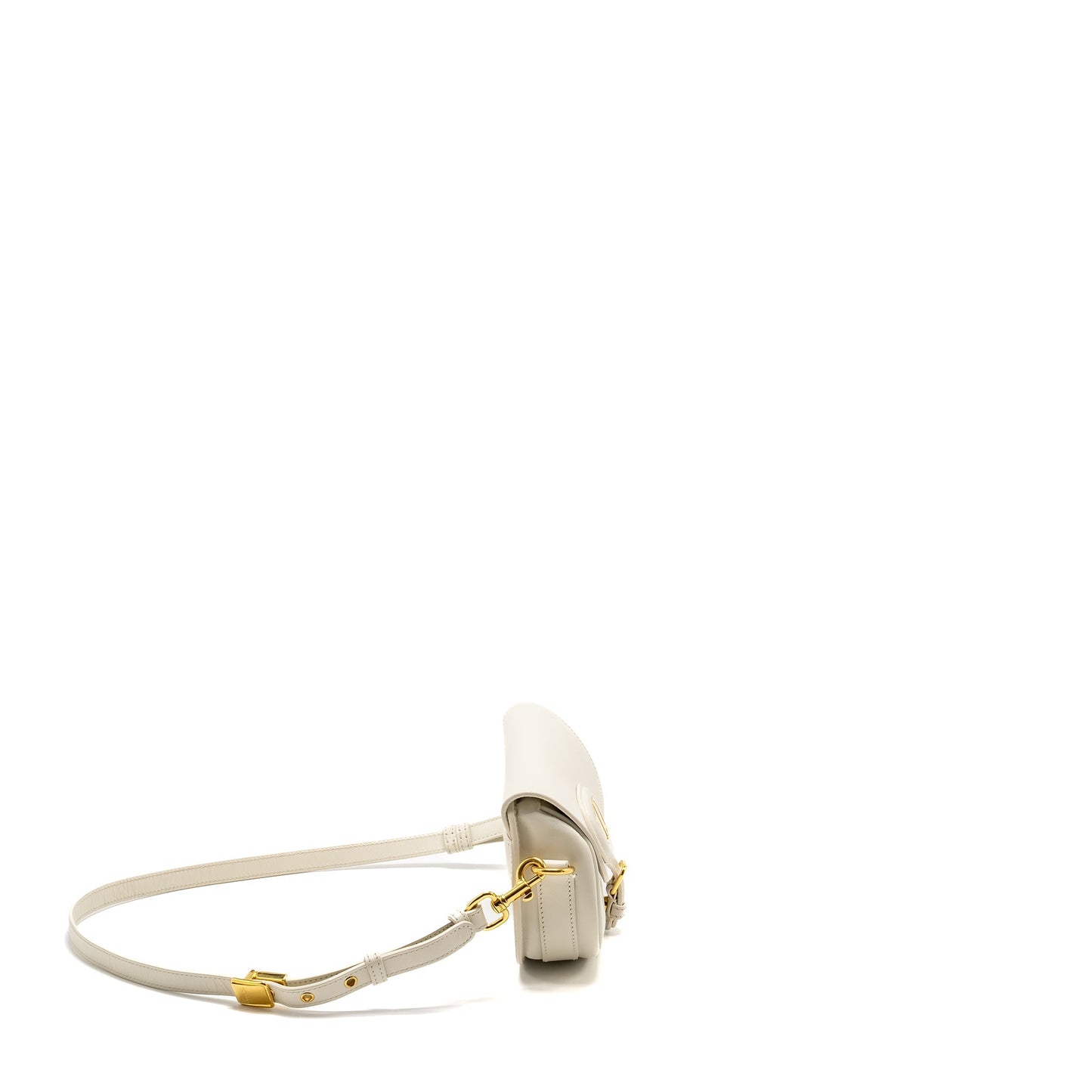 Dior Bobby East-West Purse Calfskin White