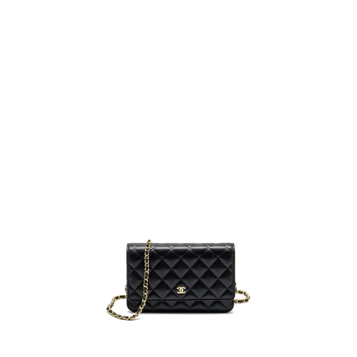 Chanel Classic Wallet on Chain Caviar black  (microchip)