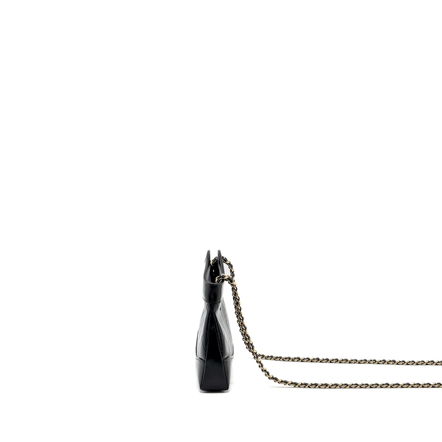 Chanel 24C mini 31 clutch with chain shiny calfskin black L (microchip)