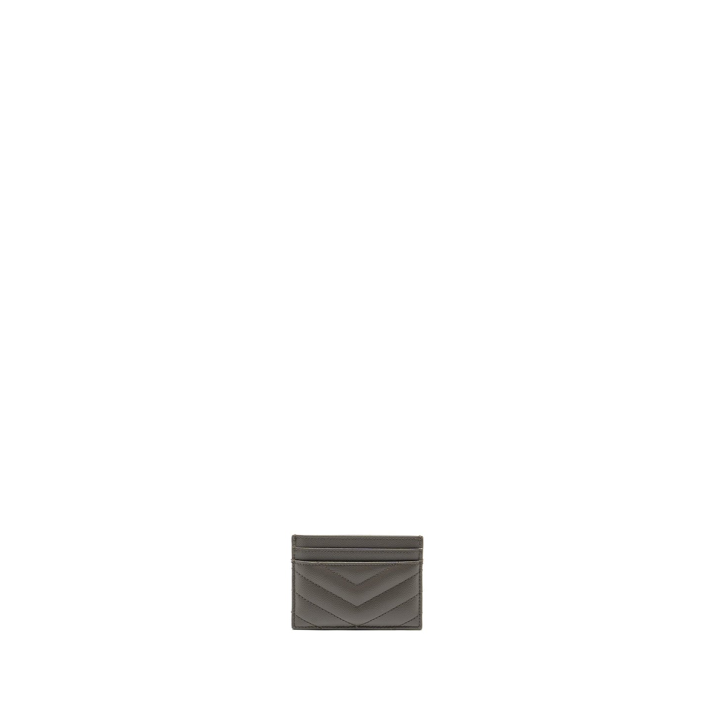 Saint Laurent card holder calfskin grey