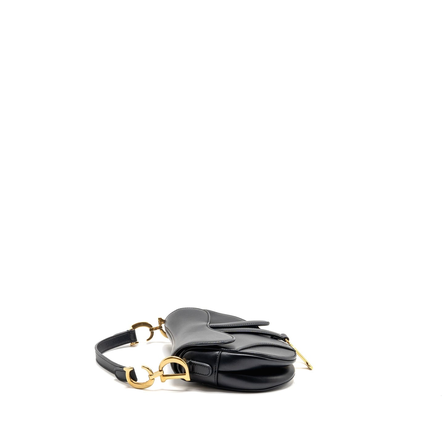 Dior Mini Saddle Purse Calfskin Black