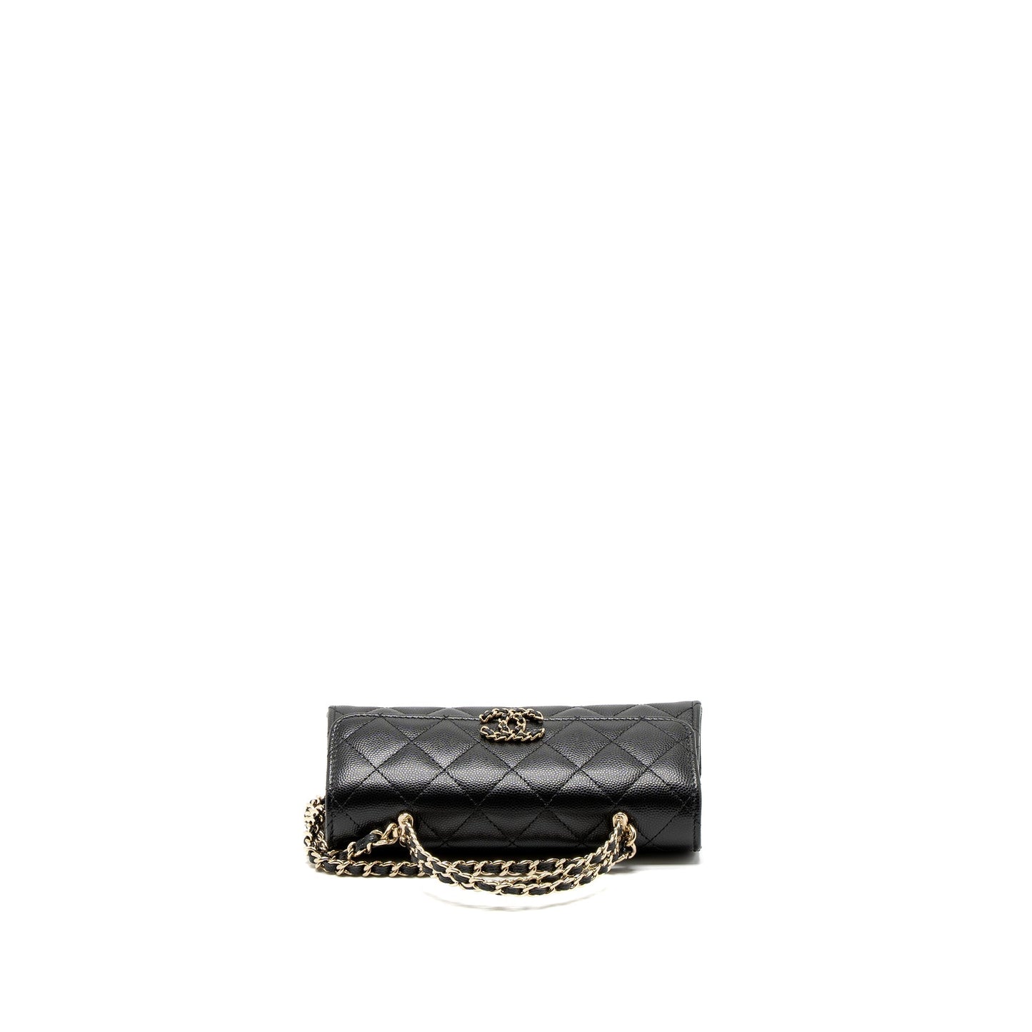 Chanel 23P Top Handle Mini Flap Bag Caviar Black L (Mcrochip)