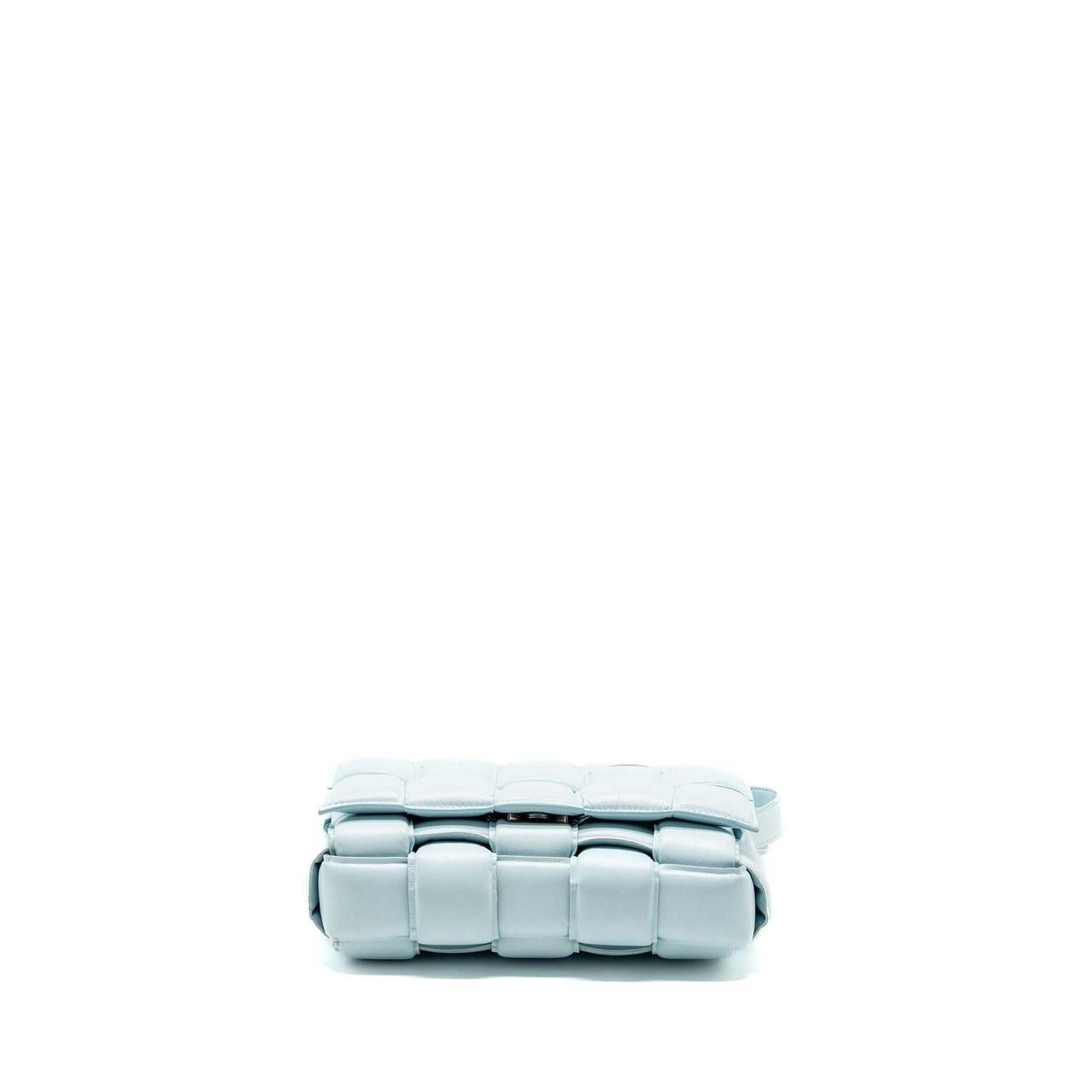 Bottega Veneta padded cassette soft lambskin light blue