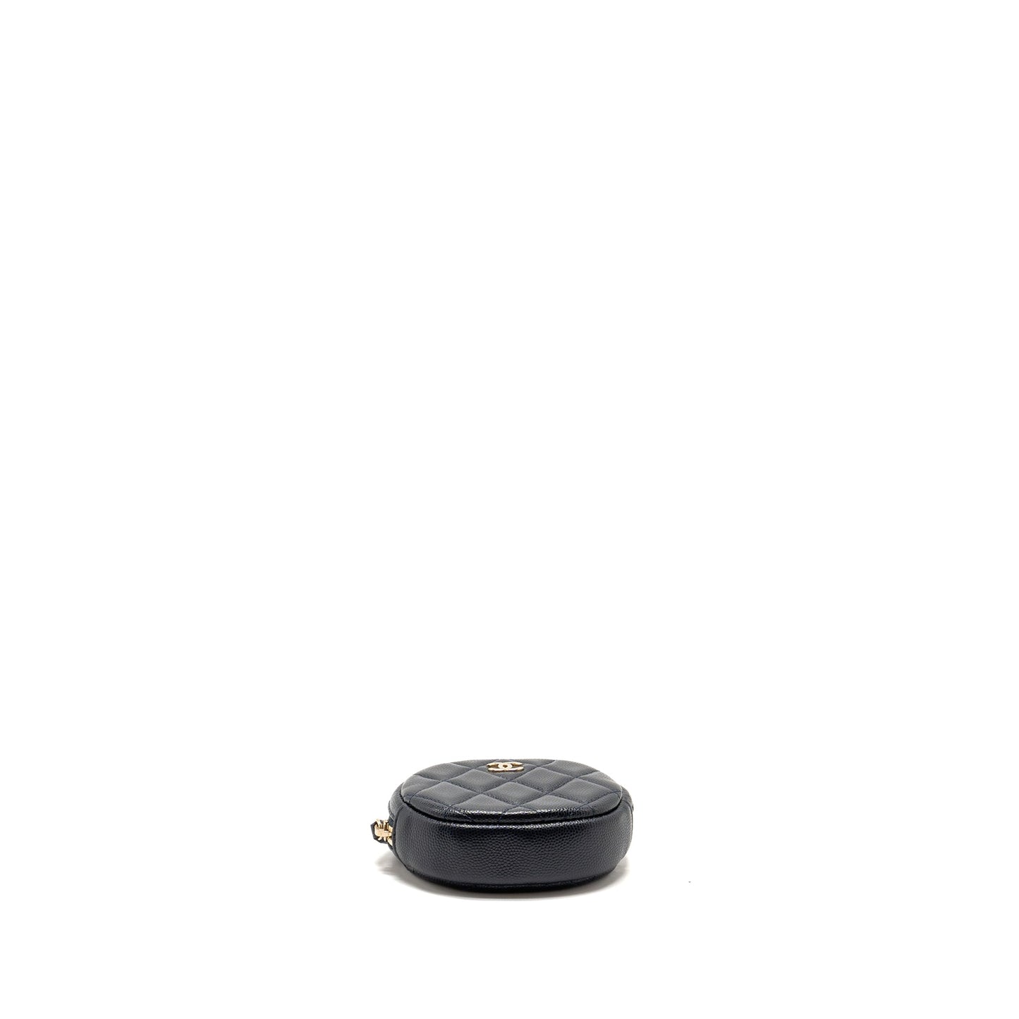 Chanel Mini Zipper Coin Purse Caviar Navy L