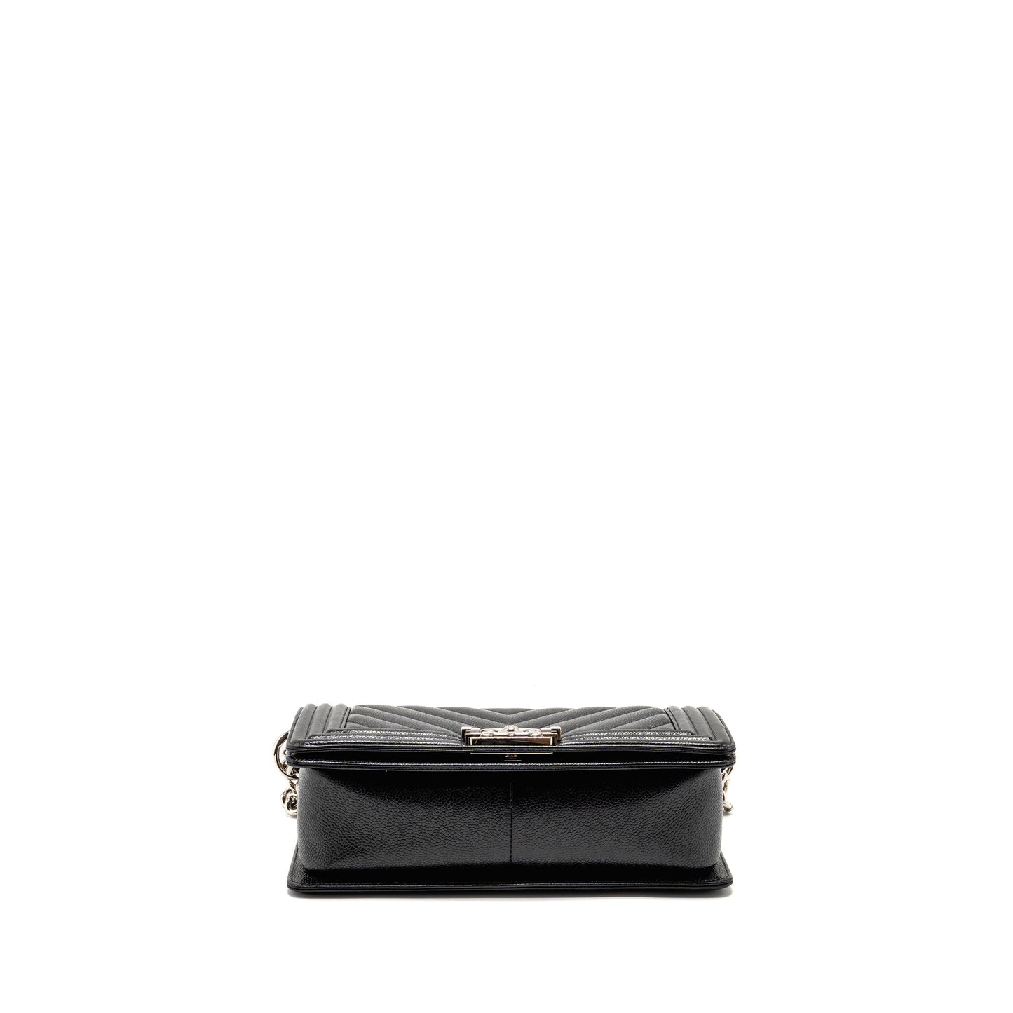 Chanel Chevron Medium Boy Bag caviar black